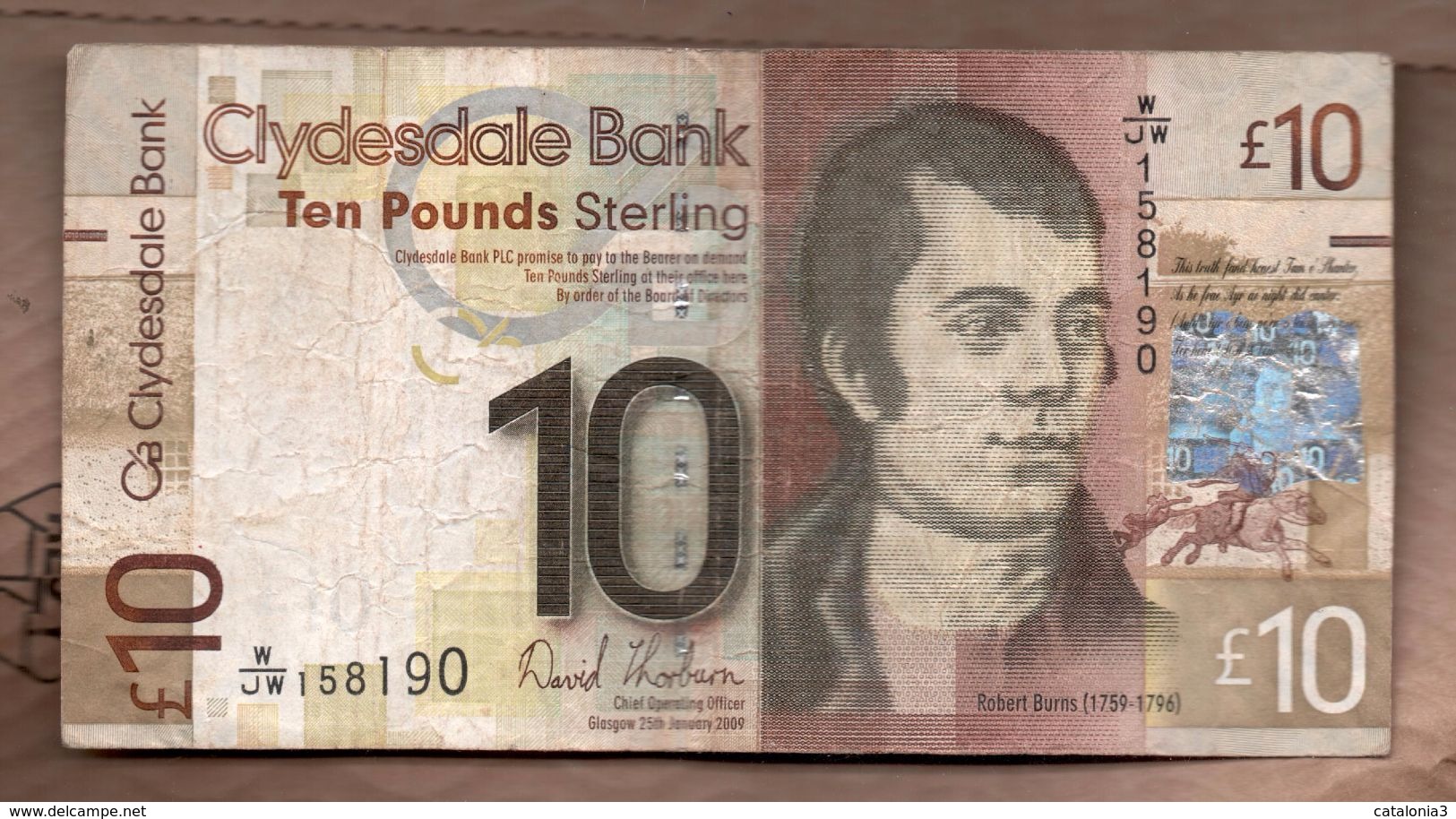 ESCOCIA - SCOTLAND 10 POUNDS 2009 - 1 Pound