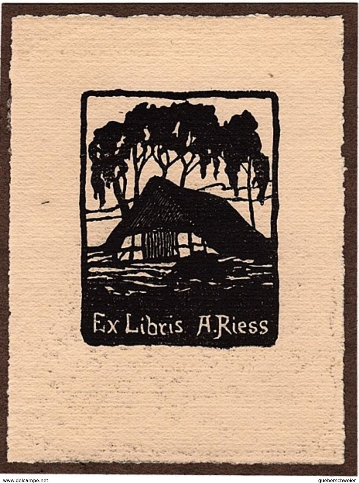 EX LIBRIS A. RIESS - Bookplates