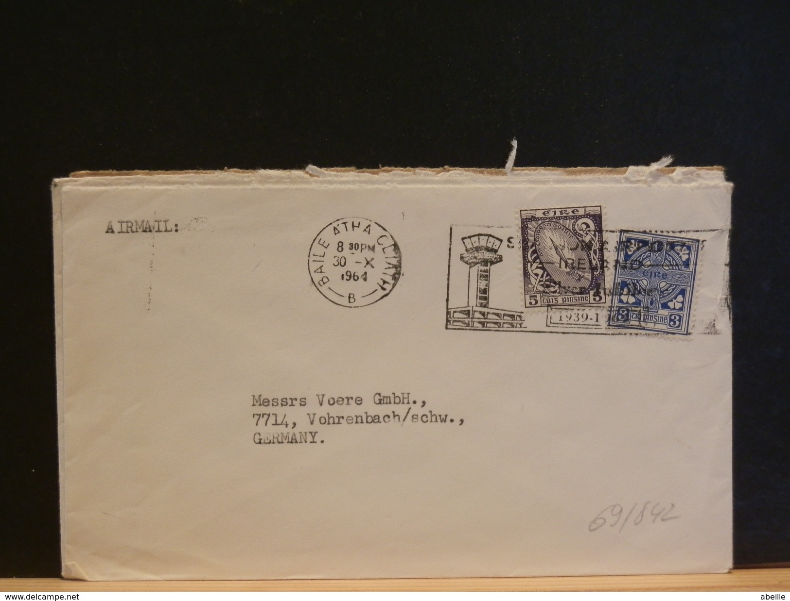 69/841  LETTRE TO GERMANY - Cartas & Documentos