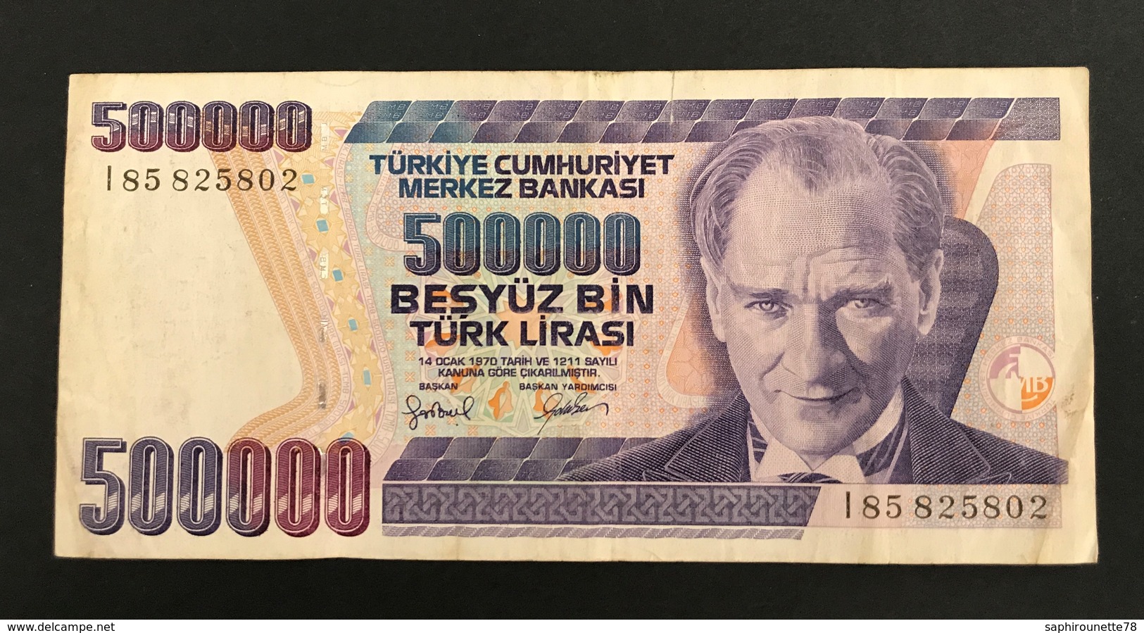 TURQUIE - Billet De 5000.000 - 1970 - N°I85825802 - Turchia