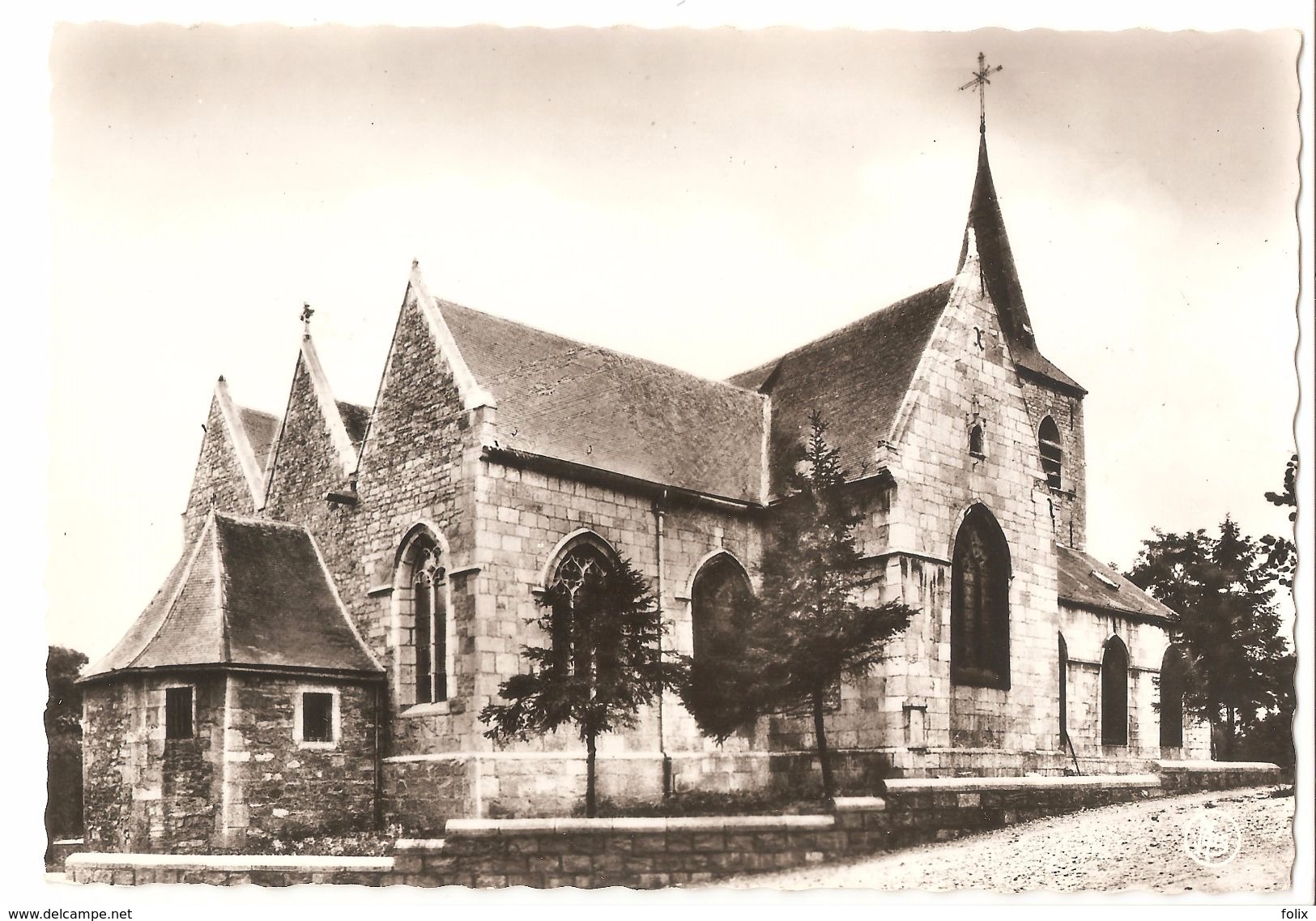 Montignies-le-Tilleul - Eglise St. Martin - Extérieur - Sacristie De 1760 - éd. Leclercq-Quoidbach - Photo Véritable - Montigny-le-Tilleul