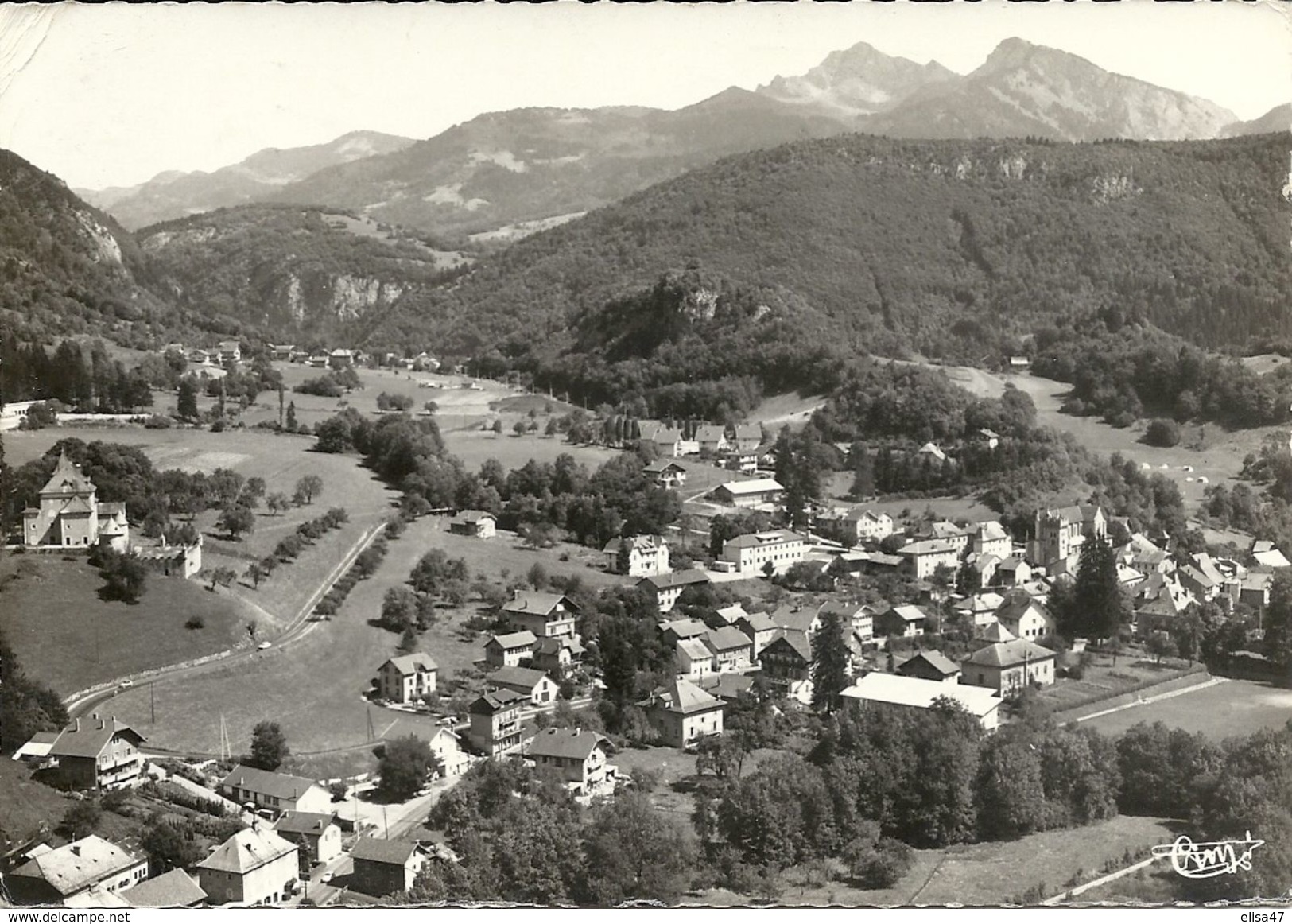 74  ST  JEOIRE  EN   FAUCIGNY     VUE  AERIENNE - Saint-Jeoire