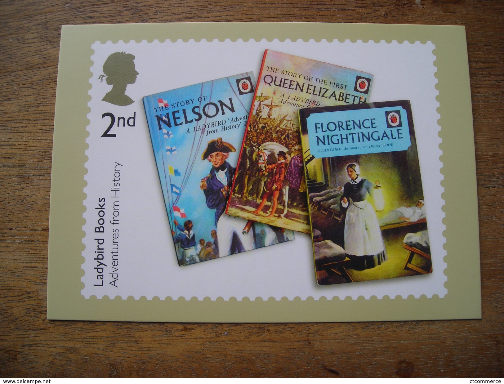 2017 Ladybird Books, Adventures From History, Nelson, Queen Elizabeth, Florence Nightingale - Stamps (pictures)