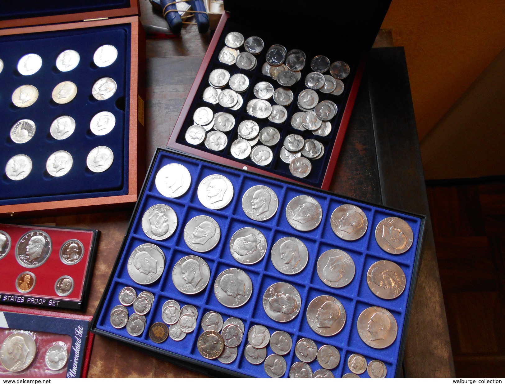 DEPART 1 EURO ! JOLIE COLLECTION U.S.A (20eme SIECLE) DONT ARGENT(435 GRAMMES BRUT)+COURSABLE !!! - Collections