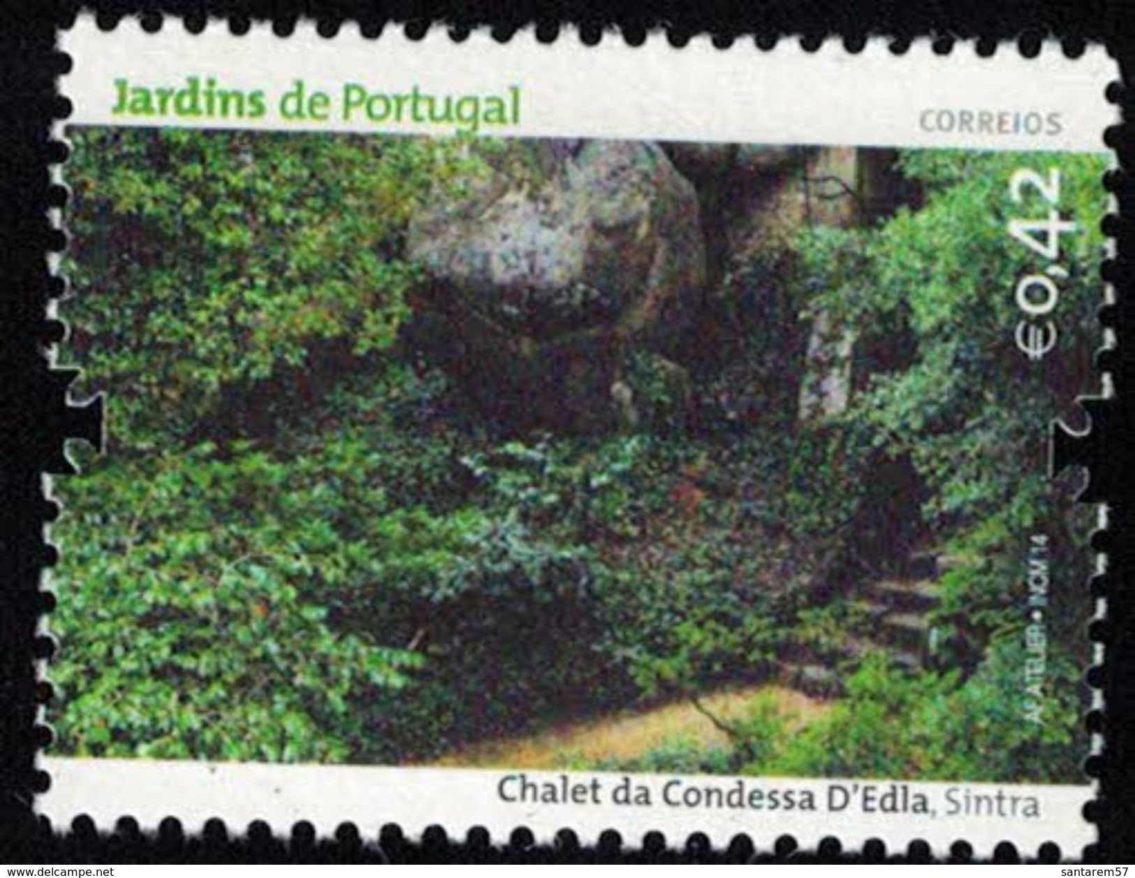 Portugal 2014 Jardins Du Portugal Chalet Da Condessa De La Comtesse D'Edla Sintra - Ongebruikt