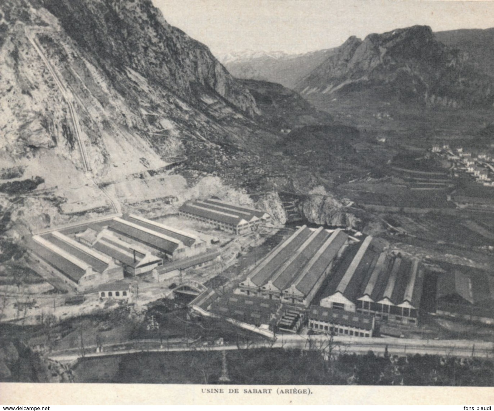 1955 - Iconographie - Tarascon-sur-Ariège (Ariège) - L'usine De Sabart - FRANCO DE PORT - Non Classés