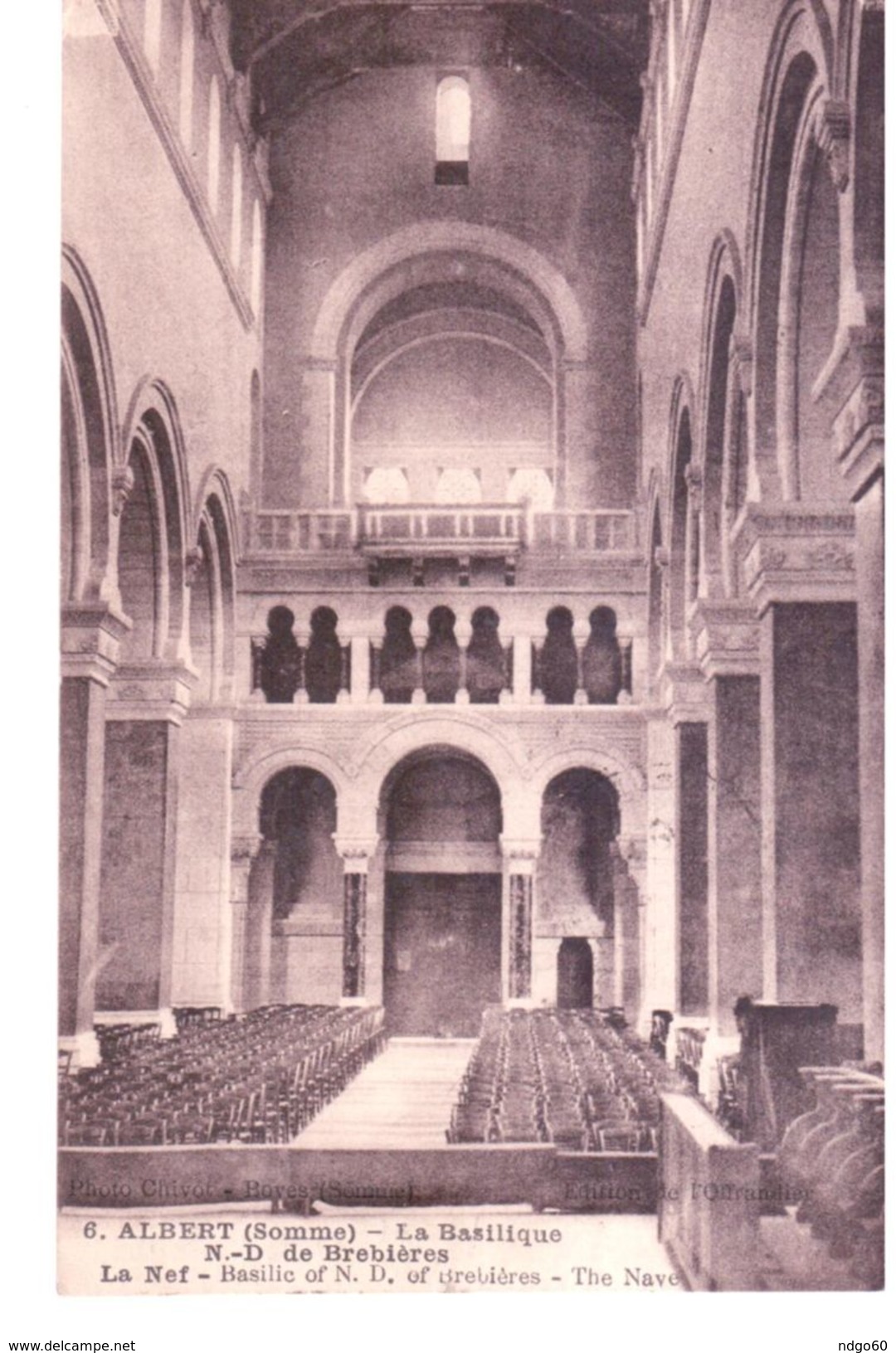 Albert - La Basilique Notre Dame De Brebières - La Nef - Albert