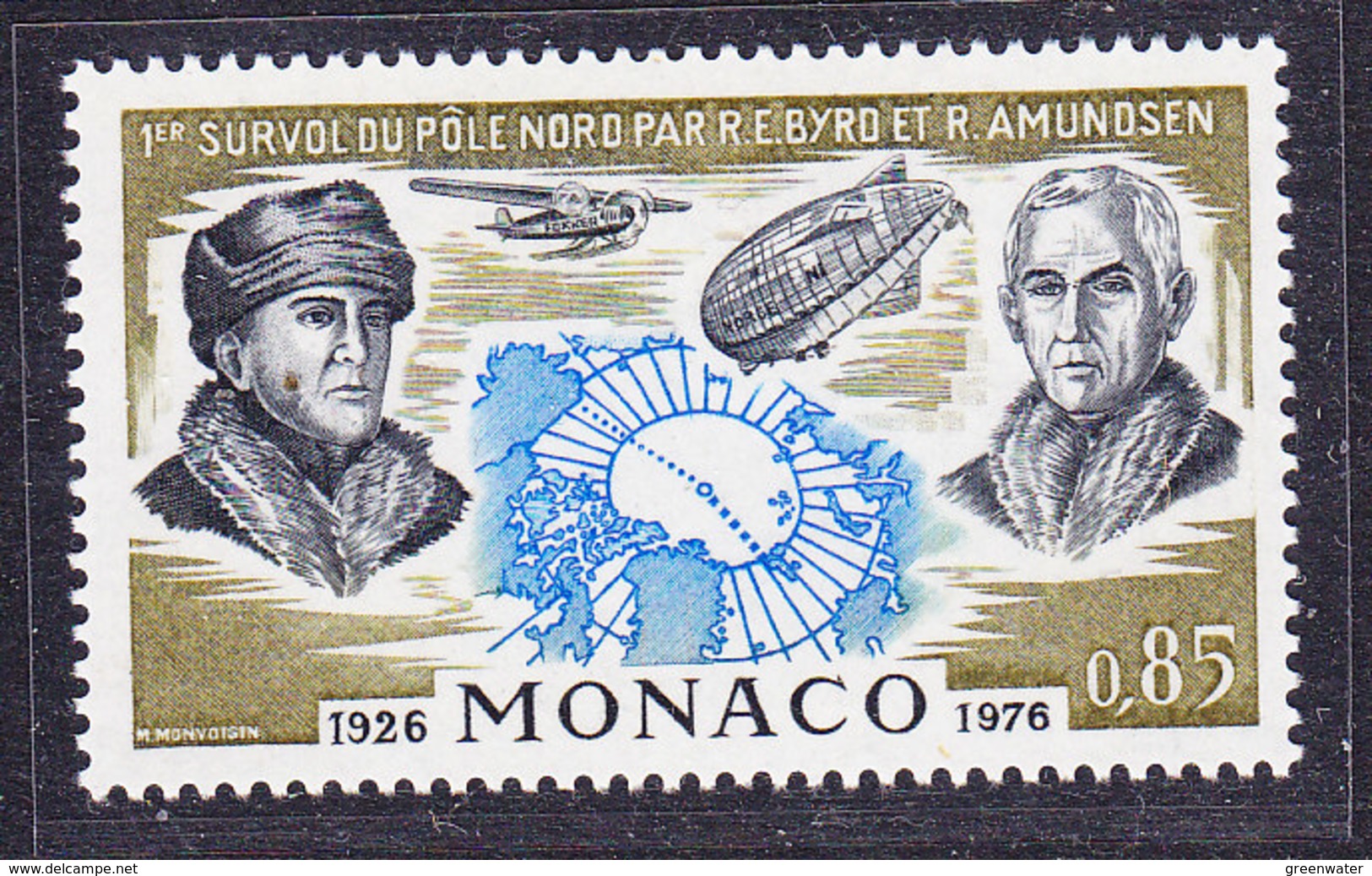 Monaco 1982 Byrd & Amundsen 1v ** Mnh (36801A) - Andere & Zonder Classificatie