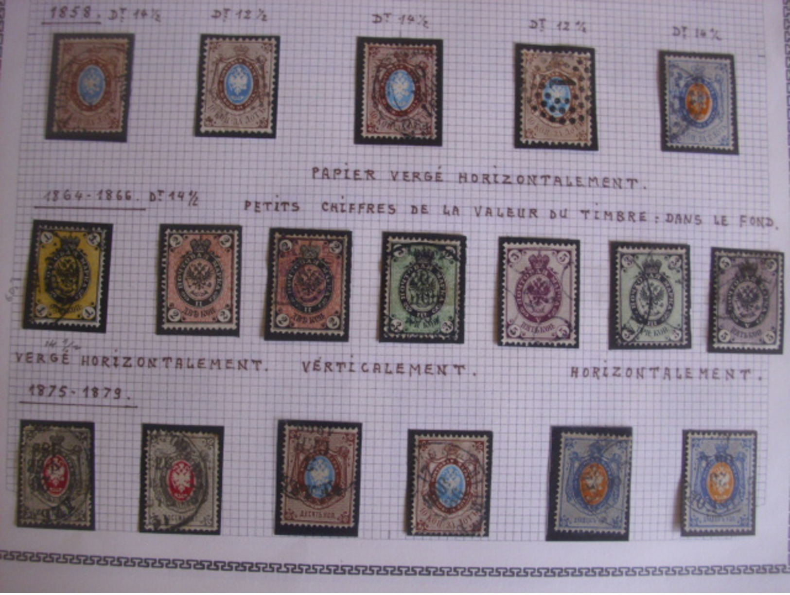 Russie Belle Collection D'anciens Neufs Et Oblitérés 1858/1917. Bonnes Valeurs. Belle Qualité! A Saisir! - Collections