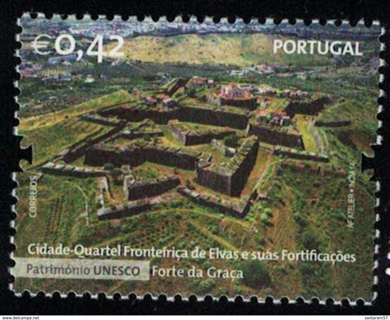 Portugal 2014 Elvas Ville Frontalière Et Ses Fortifications Fort Da Graça Patrimoine Unesco - Unused Stamps