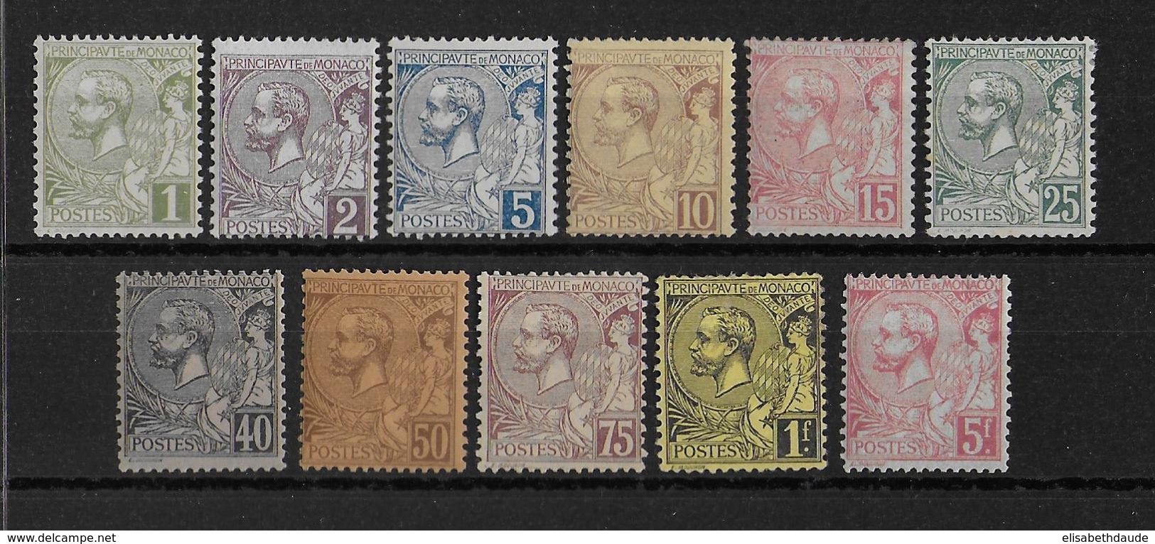 MONACO - YVERT N° 11/21 * CHARNIERE LEGERE - COTE = 966 EUROS - Unused Stamps