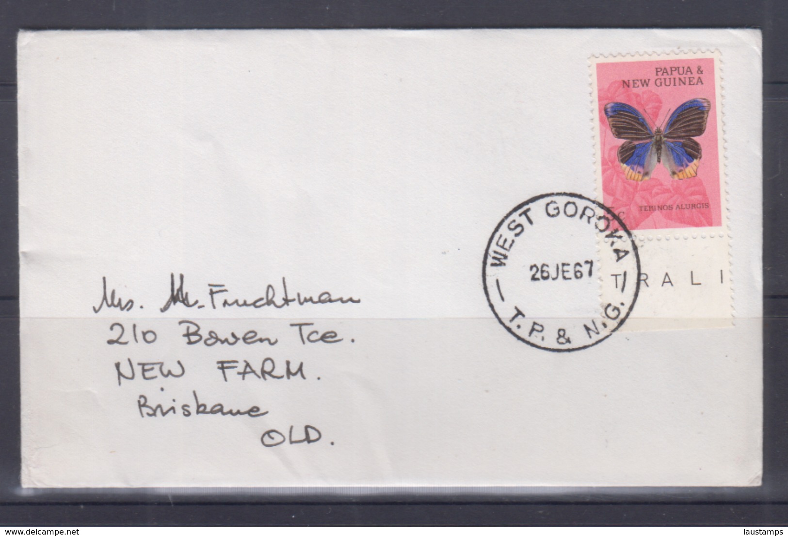 Papua New Guinea 1967 Cover (WEST GOROKA Postmark) - Papouasie-Nouvelle-Guinée