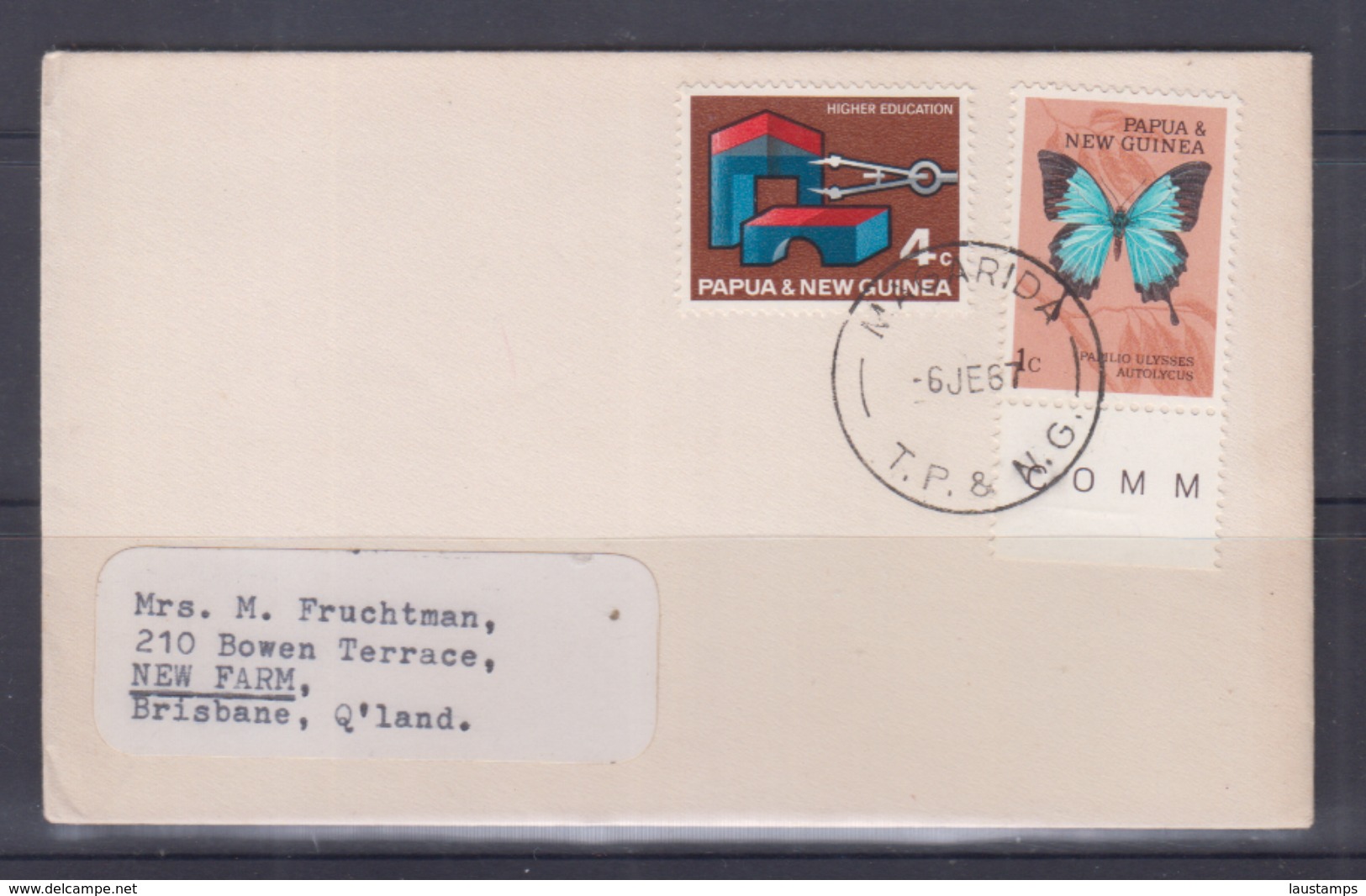 Papua New Guinea 1967 Cover (MAGARIDA Postmark) - Papouasie-Nouvelle-Guinée