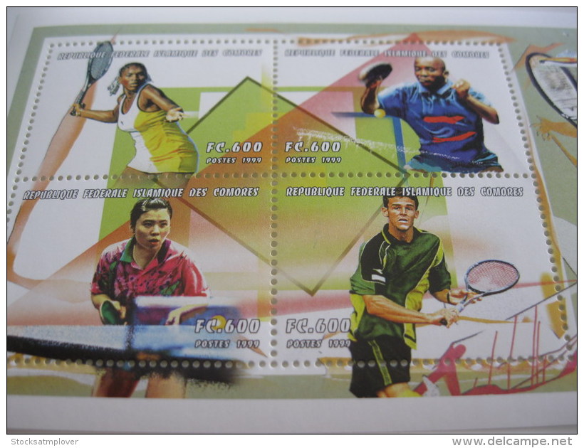 Comoros Comores-1999-SPORTS-tennis,table Tennis-MI.1773-76 - Comoros