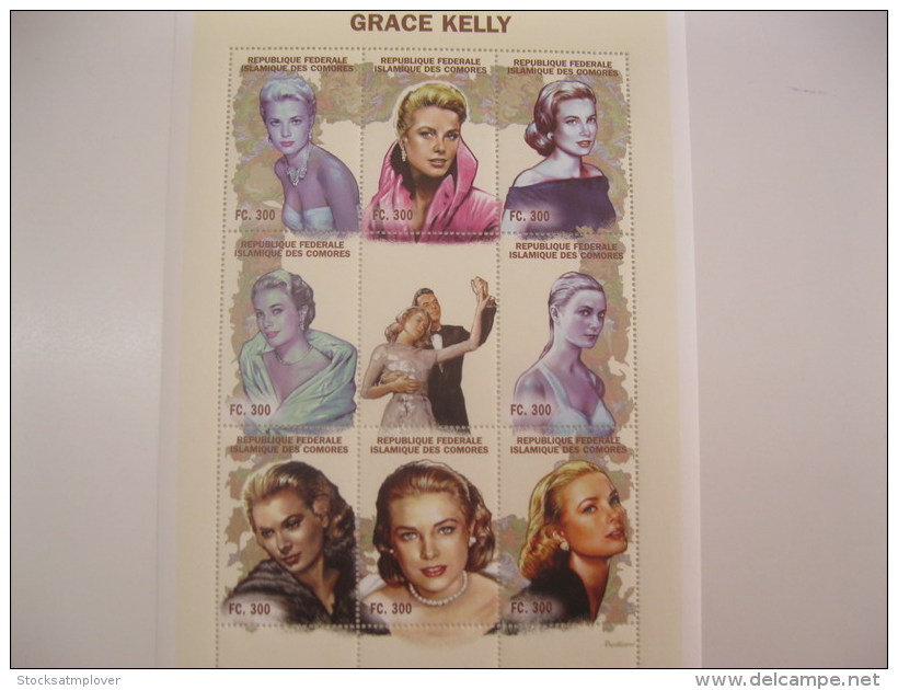 Comoros Comores-1998-famous People-Grace Kelly-MI.1294-1301 - Comoros