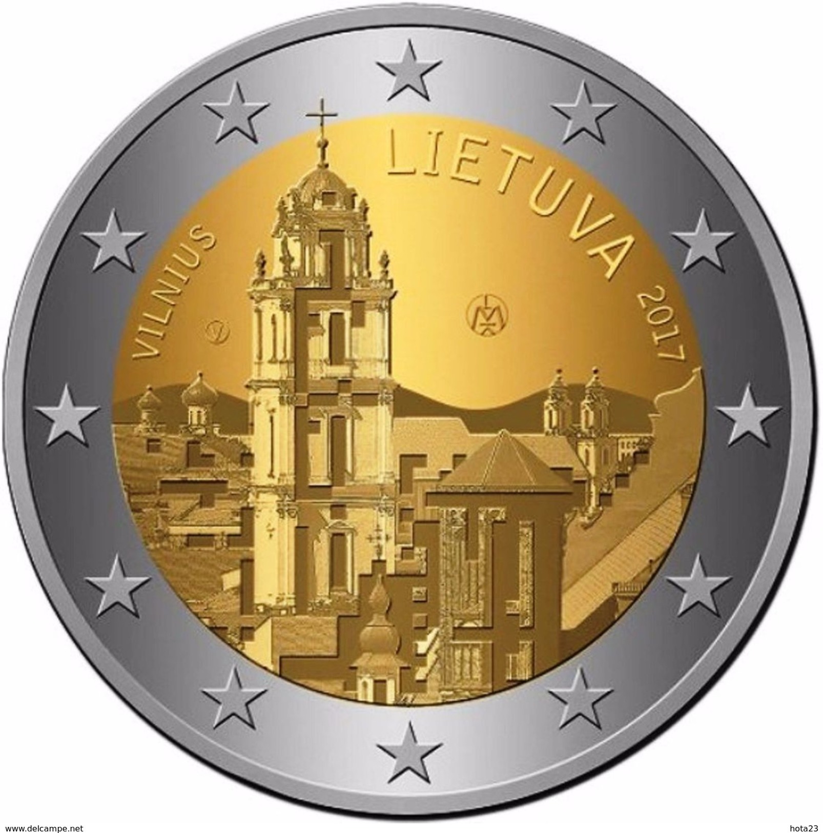 Litauen 2017 Vilnius Hauptstadt Stadt Kunst Gedenkmünze 2 Euro  1 COIN IN STOCK - Lituanie