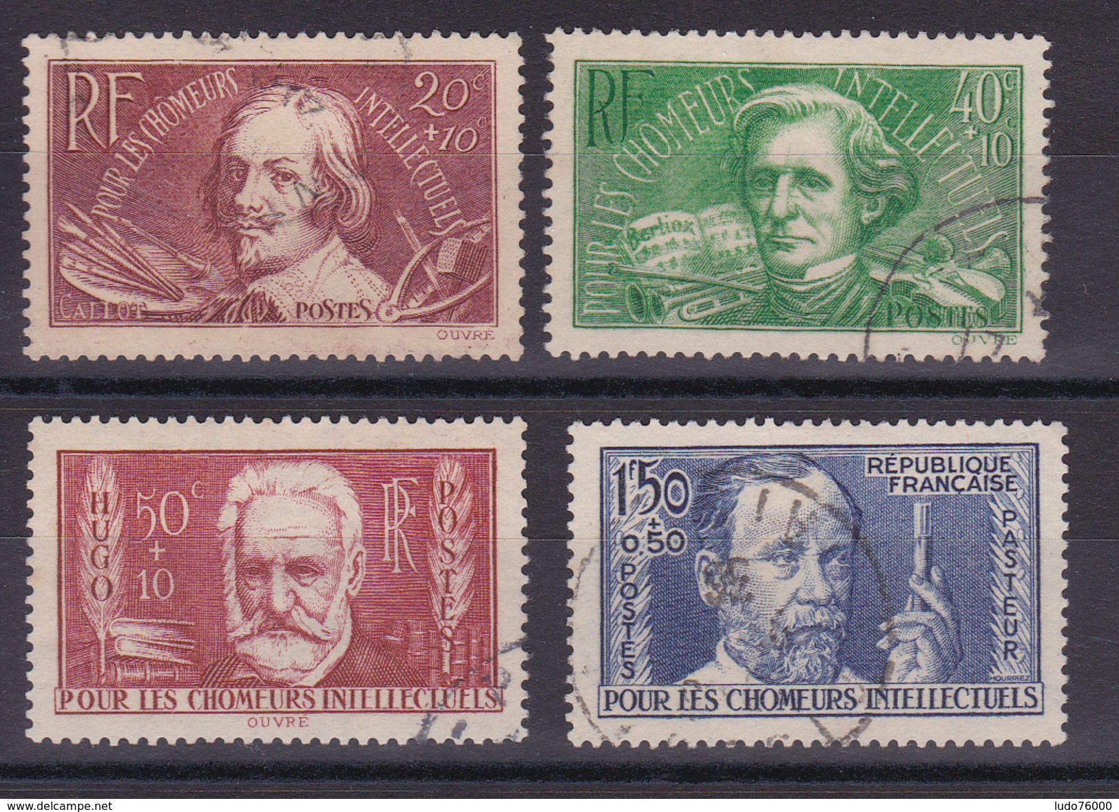 D538/ LOT N° 330/333 OBL COTE 33&euro; - Collections