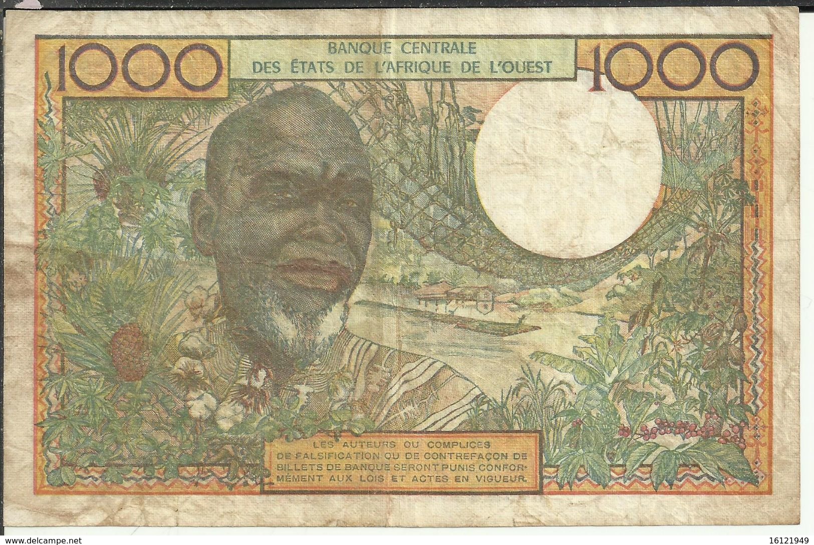 Af/2 MILLE FRANCS - États D'Afrique Centrale