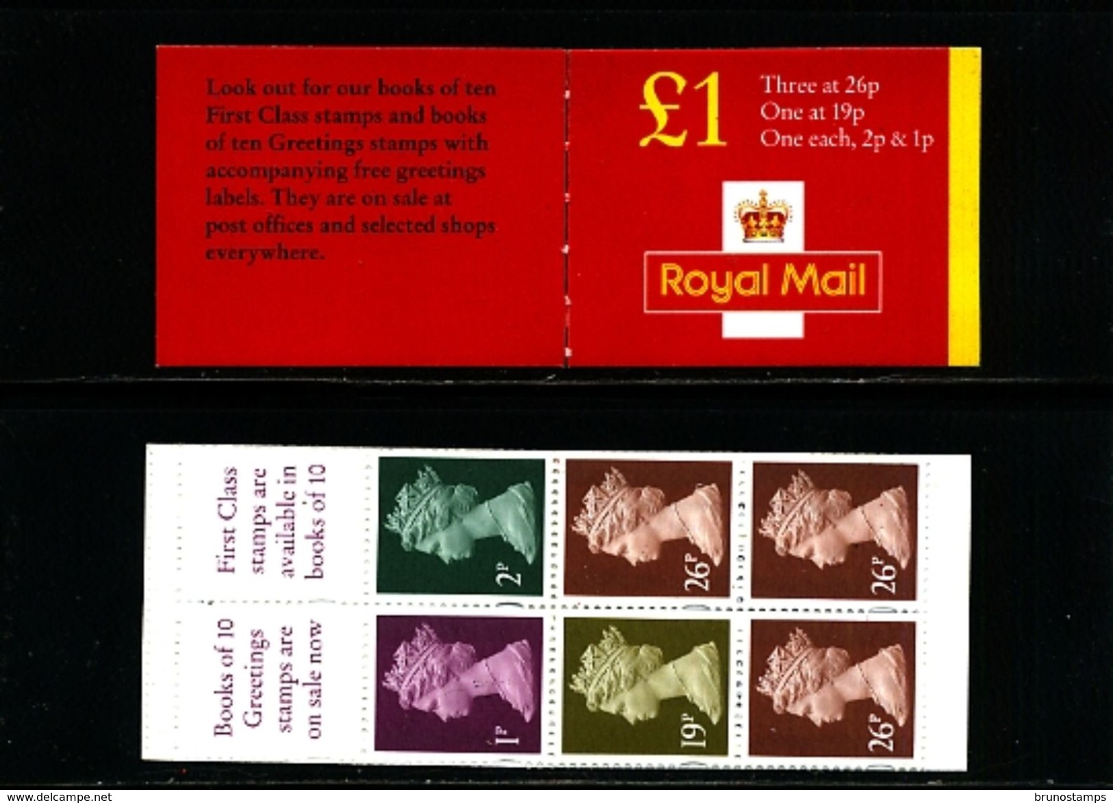 GREAT BRITAIN - 1999  £ 1  BOOKLET   1p/2p/19p/26p  MINT NH  SG FH 43 - Booklets