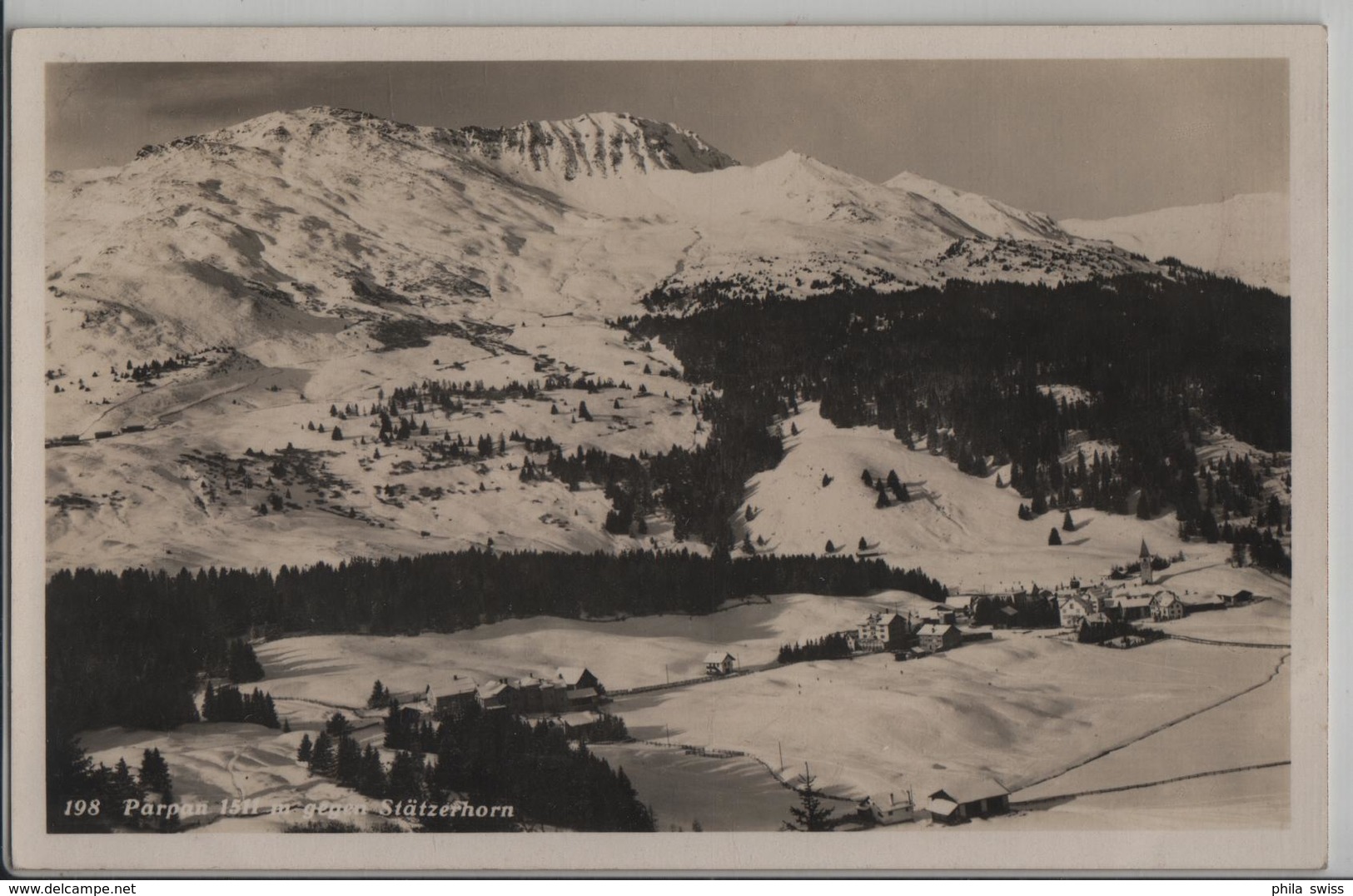 Parpan Gegen Stätzerhorn Im Winter En Hiver - Photo: A. Heinze - Parpan