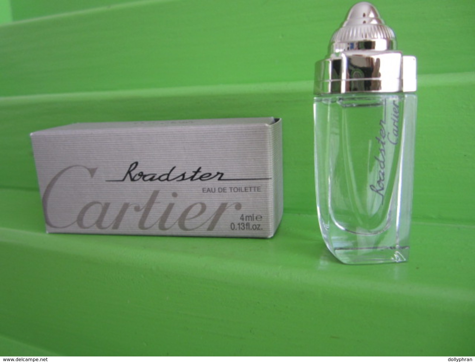 MINIATURE  DE PARFUM CARTIER ROADSTER EAU DE TOILETTE PLEIN 4 ML + BOITE - Miniatures Hommes (avec Boite)