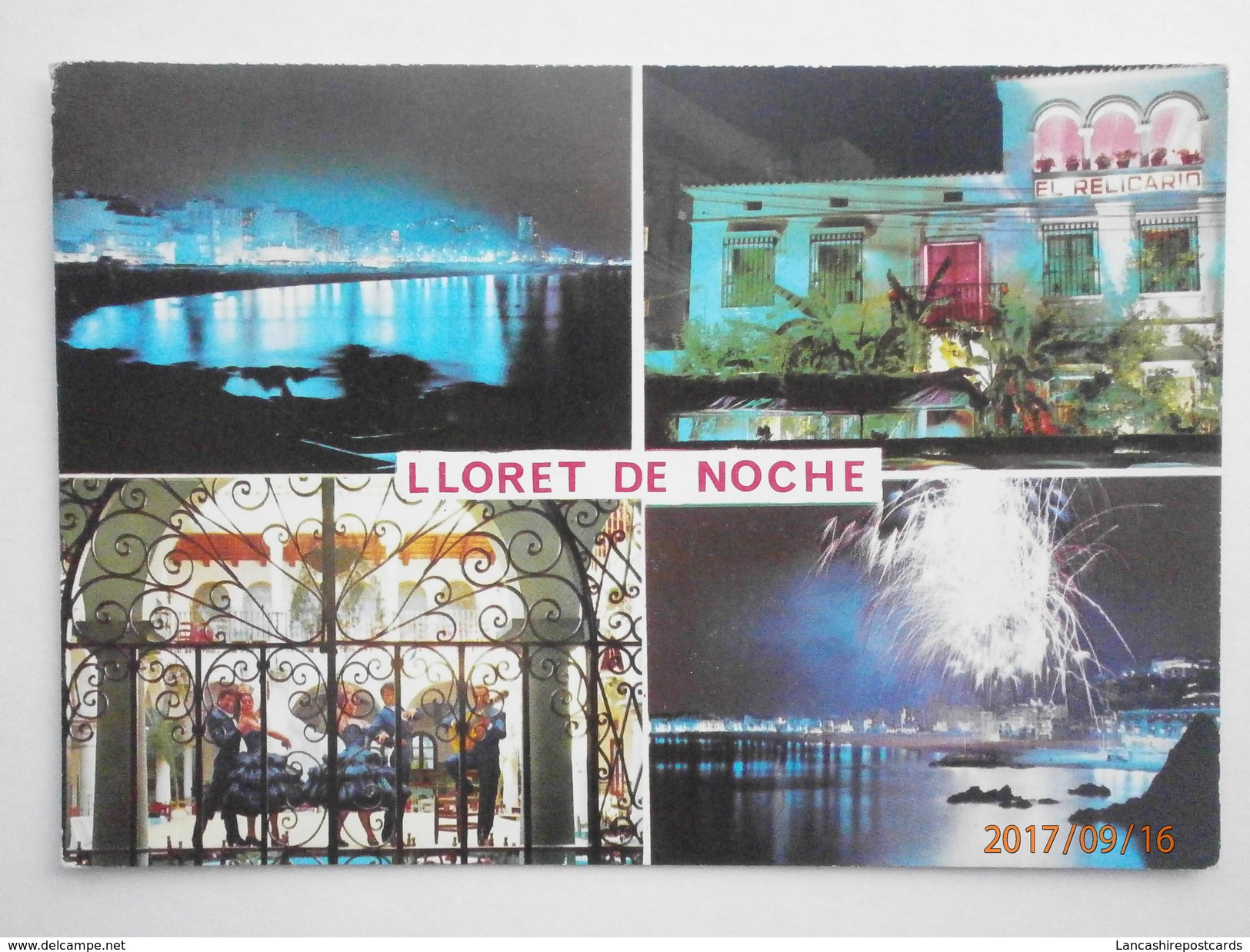 Postcard Lloret De Noche Costa Brava My Ref B21934 - Other & Unclassified