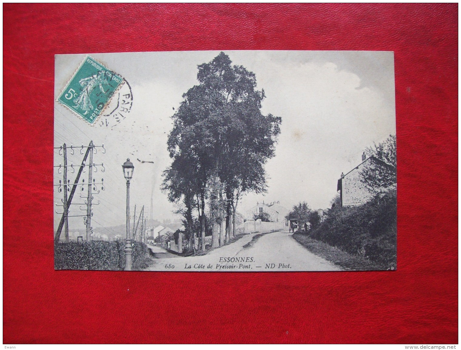 Carte Postale Ancienne D'Essonnes: La Côte Du Pressoir-Pont - Corbeil Essonnes