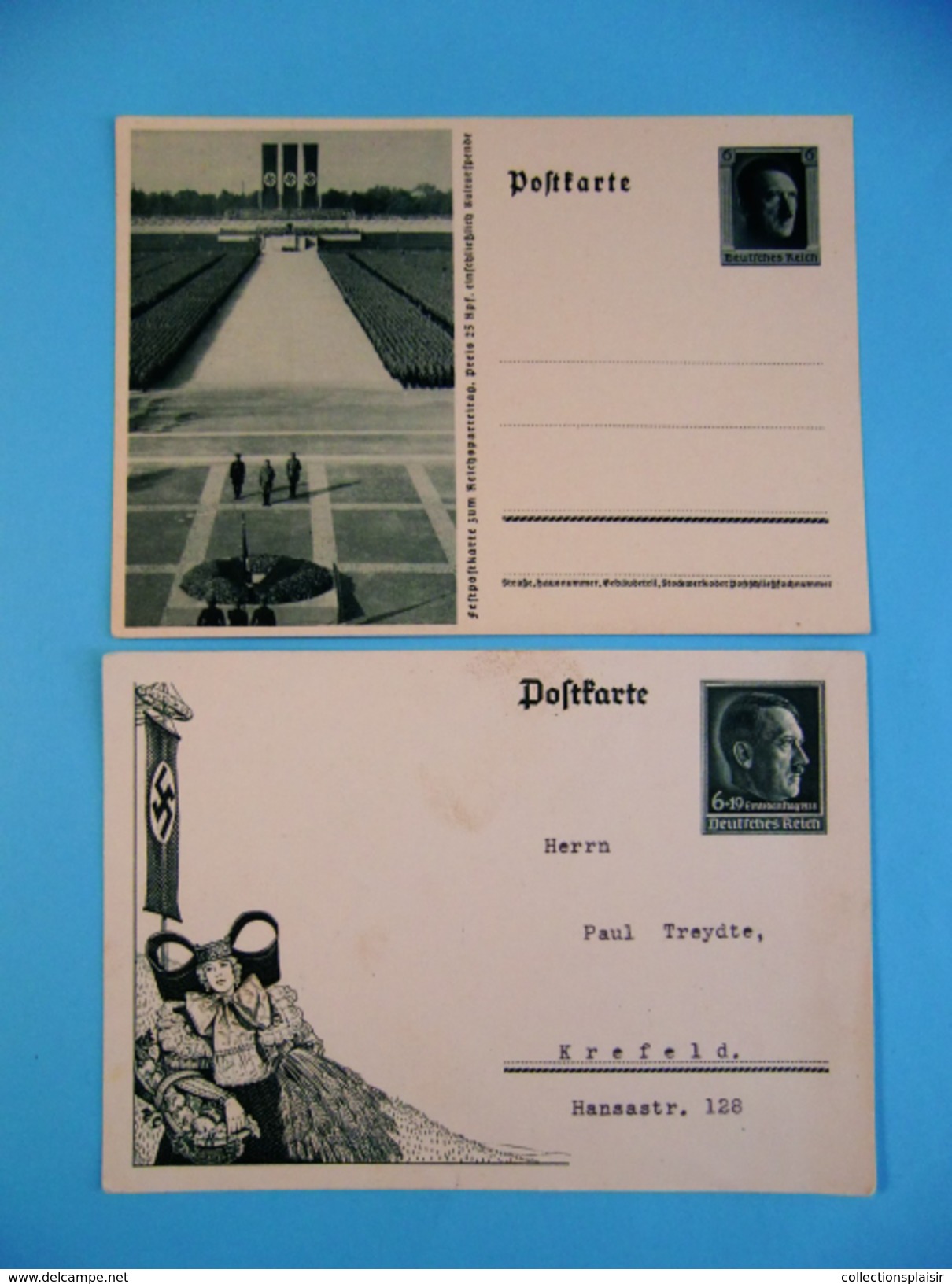 4 ENTIERS POSTAUX ALLEMAGNE ANNEES 1936/1945 - Other & Unclassified