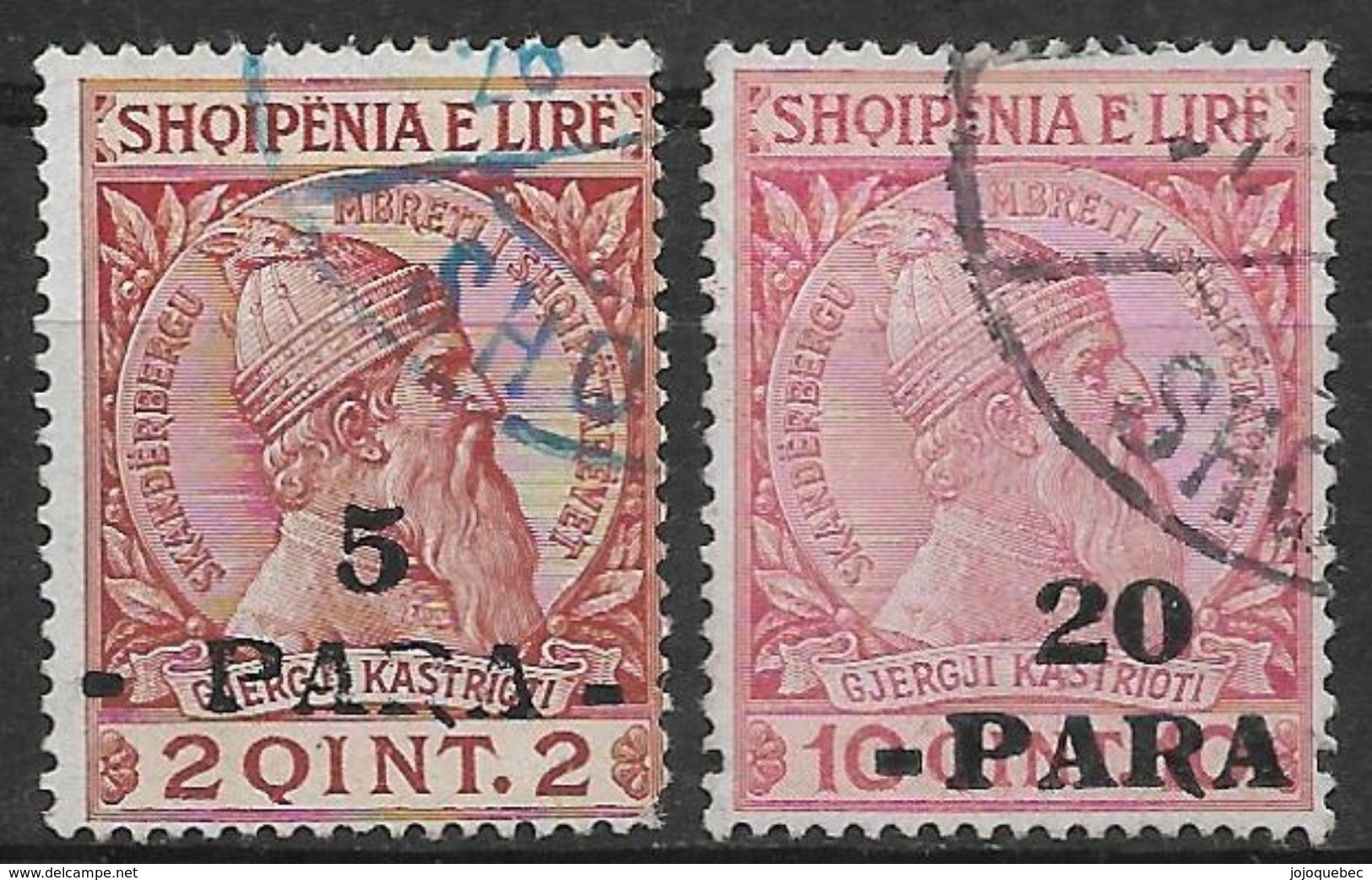 Albanie Oblitérérs, Surchargés, USED, SURCHARGED - Albania