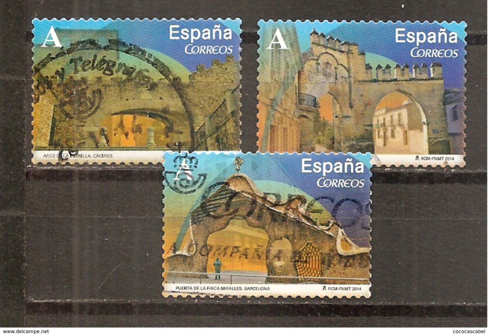 España/Spain-(usado) - Edifil  4839-40, 4843 - Yvert  4543, 4545-46 (o) - Usados