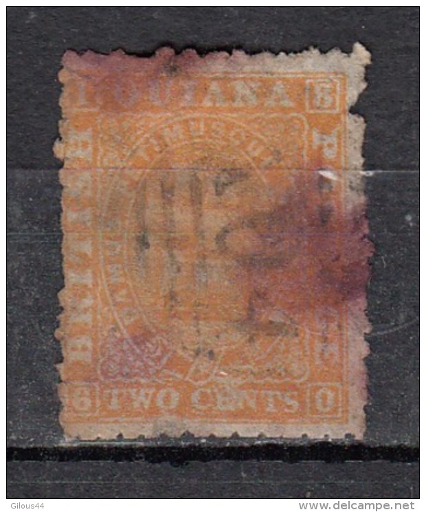 Guiana  1860YT N°23  2c Orange - Guyane Britannique (...-1966)