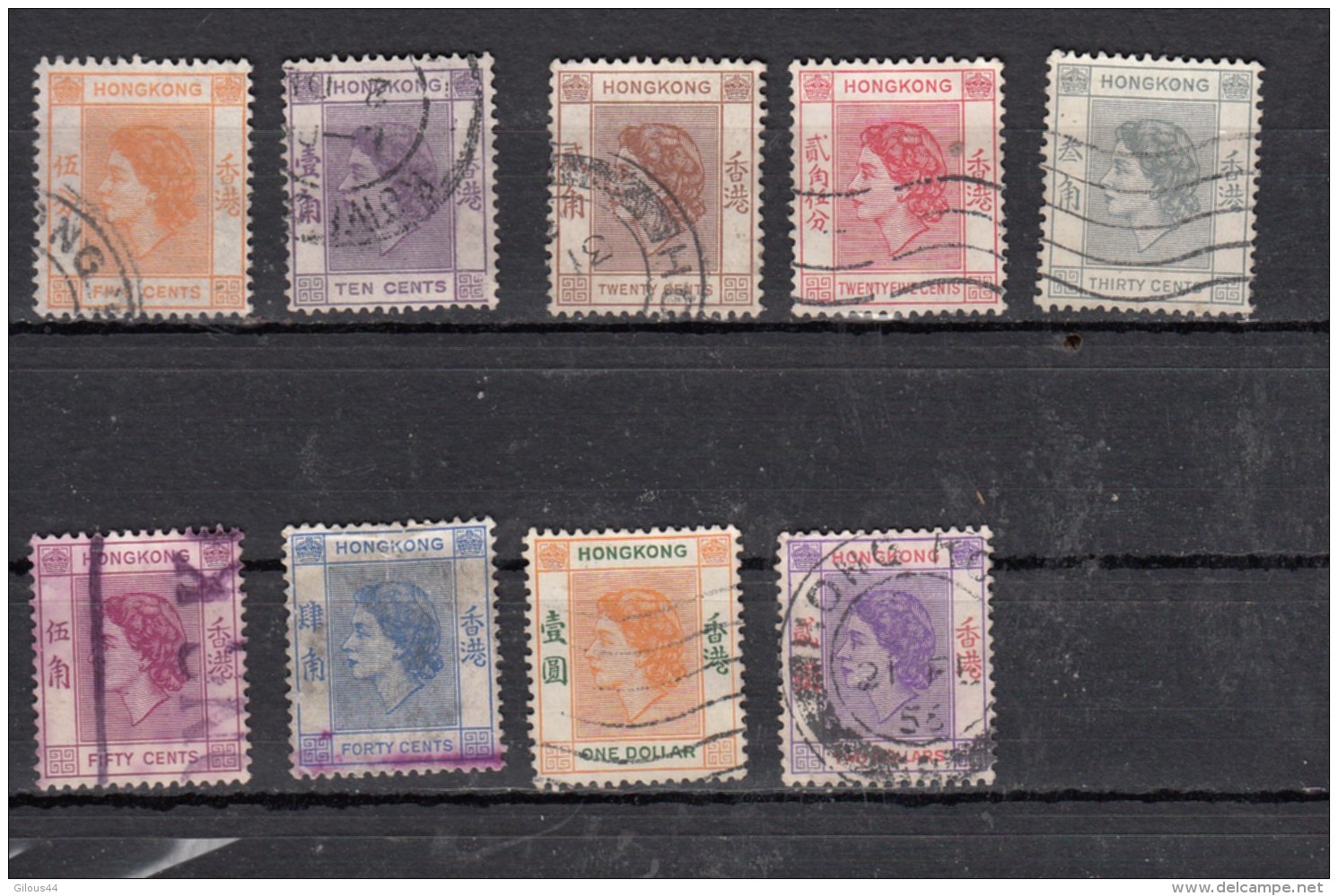 Hong Kong  Elisabeth II    9 Valeurs - Unused Stamps