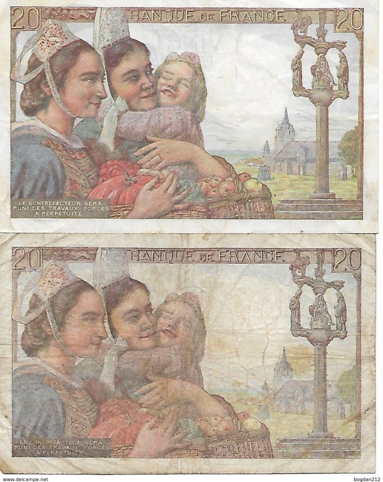 1939/1943 - 6 Banknoten, 5 Scan - Ohne Zuordnung