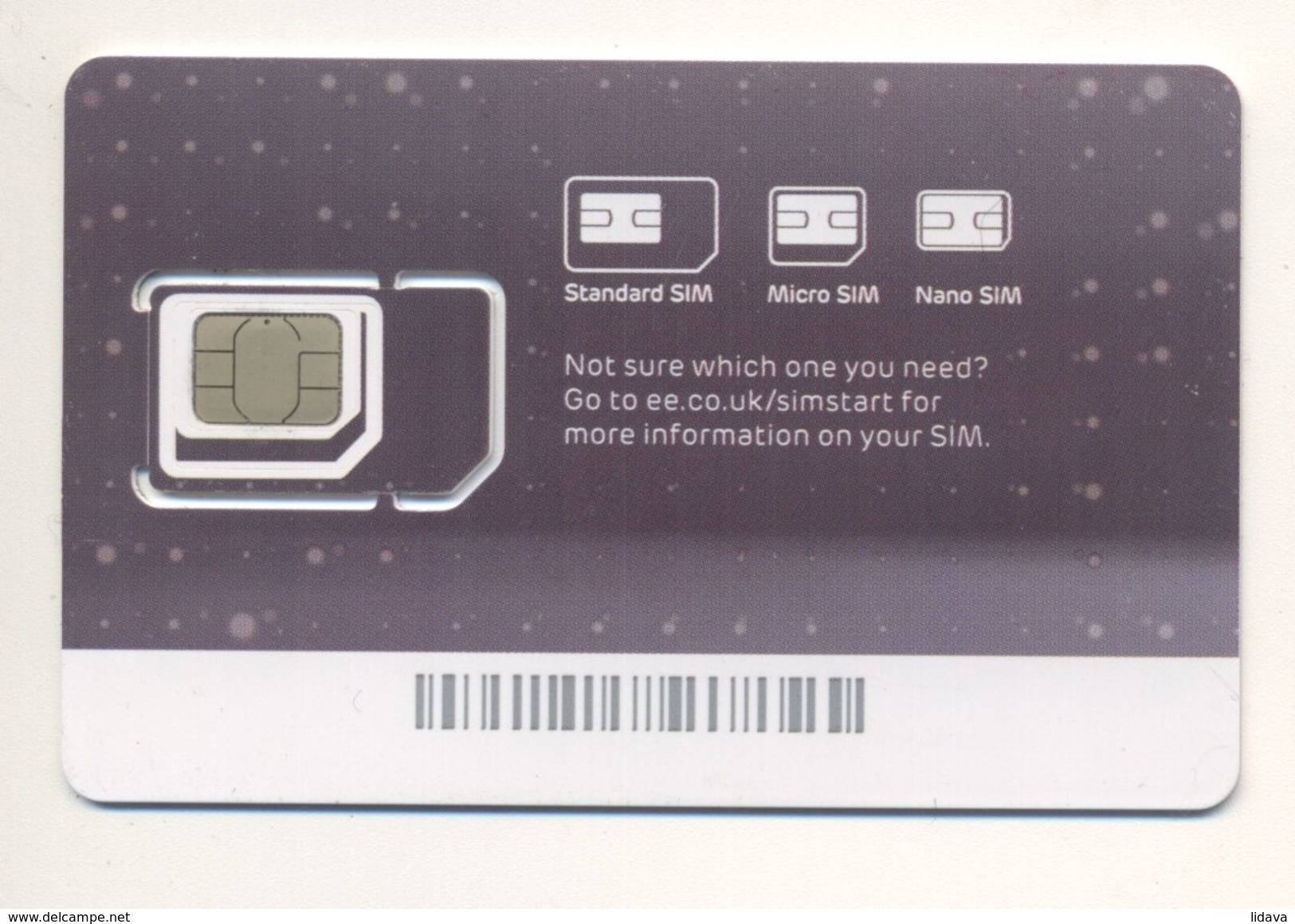 UNITED KINGDOM Unused Micro + Nano SIM Chip GSM Phone Card EE Ee.co.uk Nearly There - Autres & Non Classés