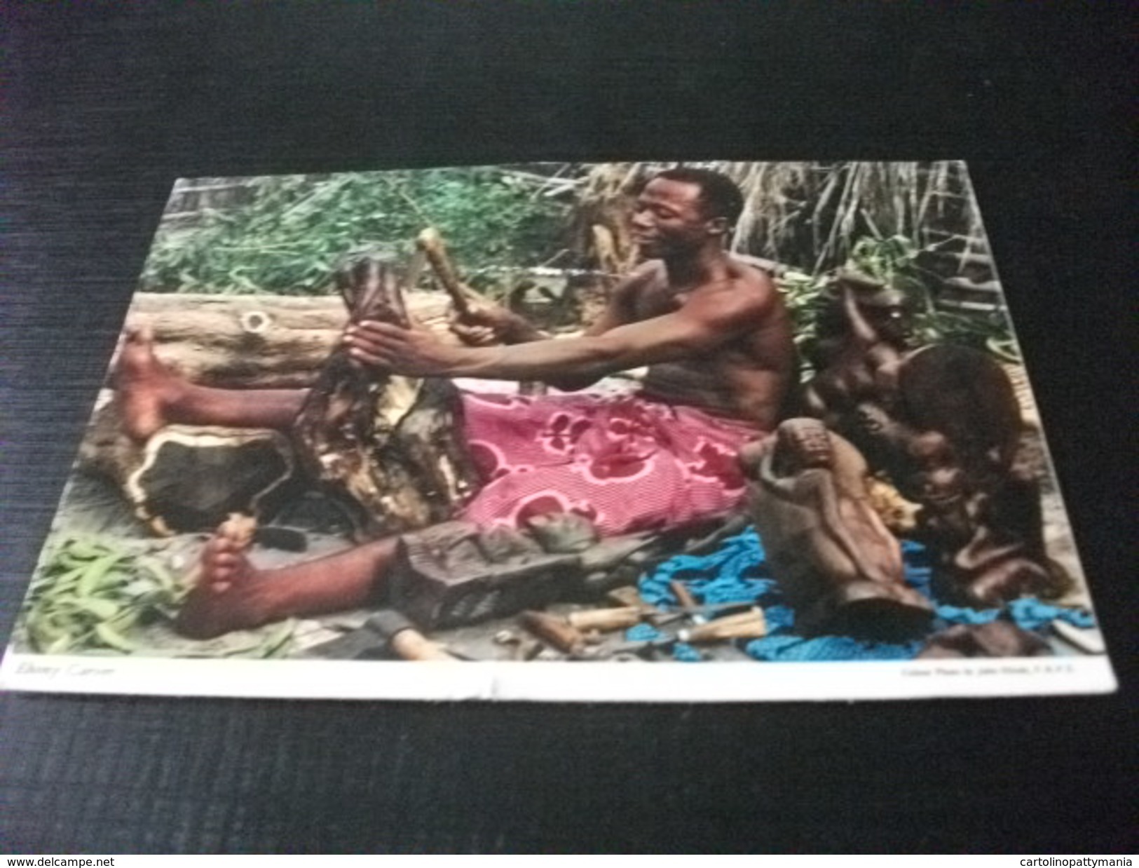 STORIA POSTALE FRANCOBOLLO COMMEMORATIVO  TANZANIA WOOD CARVING EBONY CARVER - Tanzania