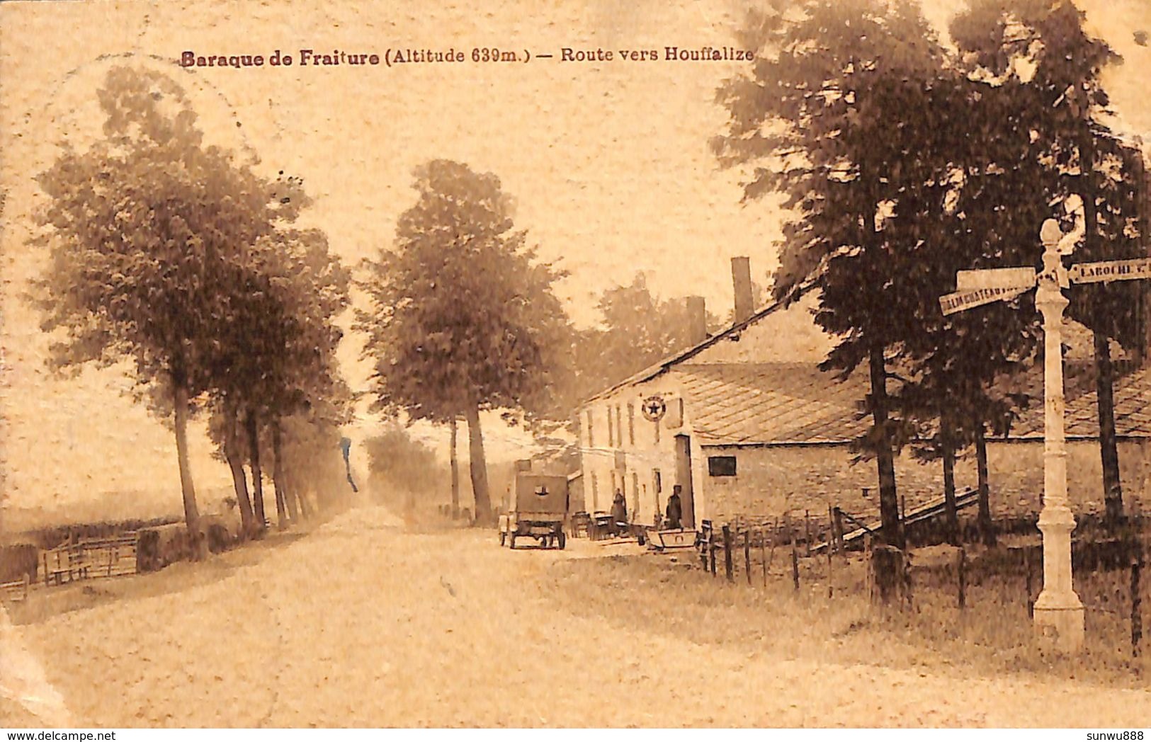 Baraque De Fraiture - Route Vers Houffalize (oldtimer, Desaix, Edit. Jacques Deumer) - Vielsalm