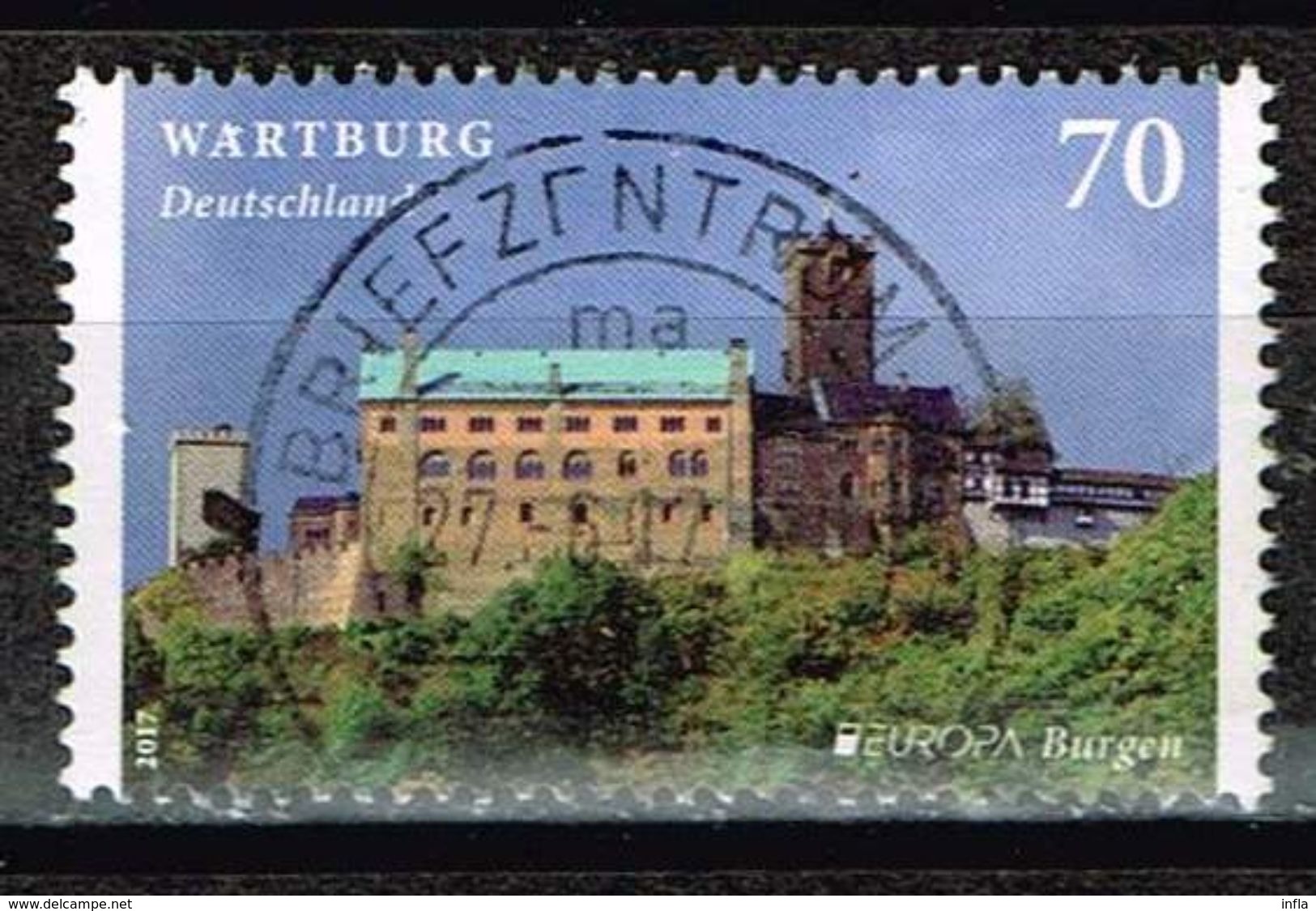 Bund 2017, Michel# 3310 O Europa C.E.P.T. :Wartburg - Gebraucht