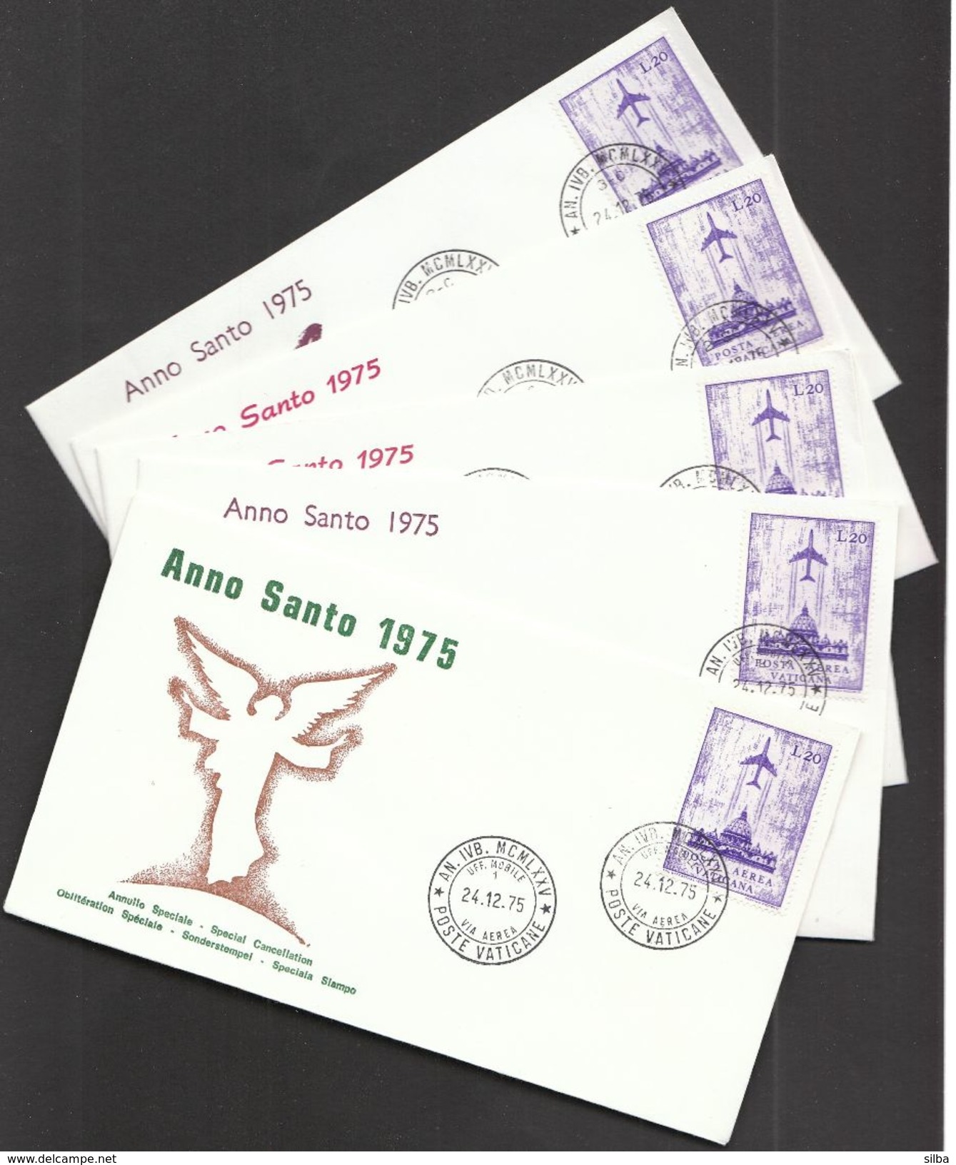 Vatican 1975 / Anno Santo / Holy Year / Air Mail - Christianisme