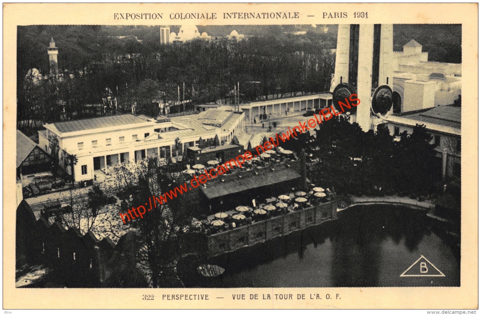 Vue De La Tour De L'A. O.F. - Exposition Coloniale Internationale Paris 1931 - Tentoonstellingen