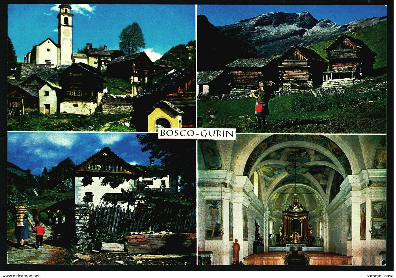 Bosco-Gurin  -  Walserdorf Im Tessin  -  Mehrbild-Ansichtskarte Ca.1975    (7536) - Bosco/Gurin