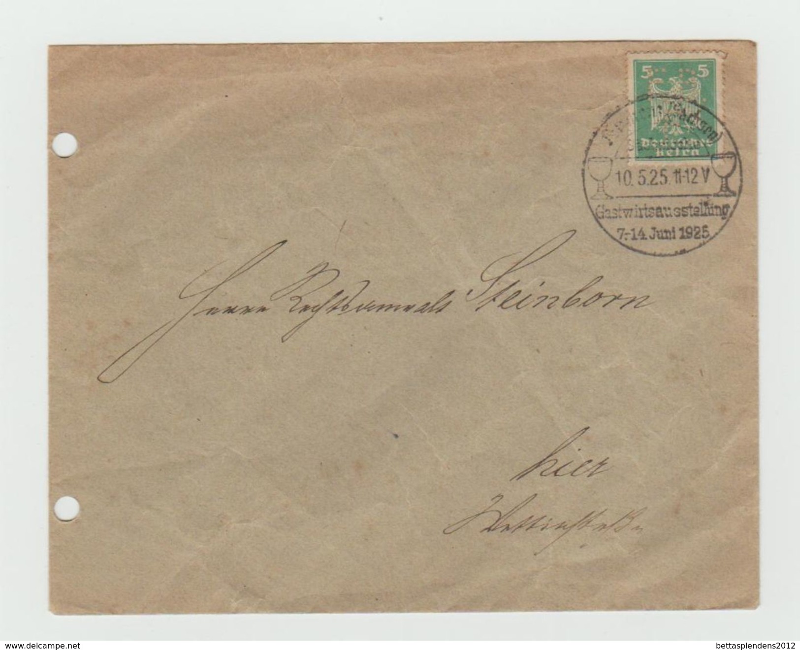 LSC 1925 - YT 349  Deutshes Reich - Perforé - Perfin  - Perforation ???non Lisible ( Ref 535 ) - Perforés