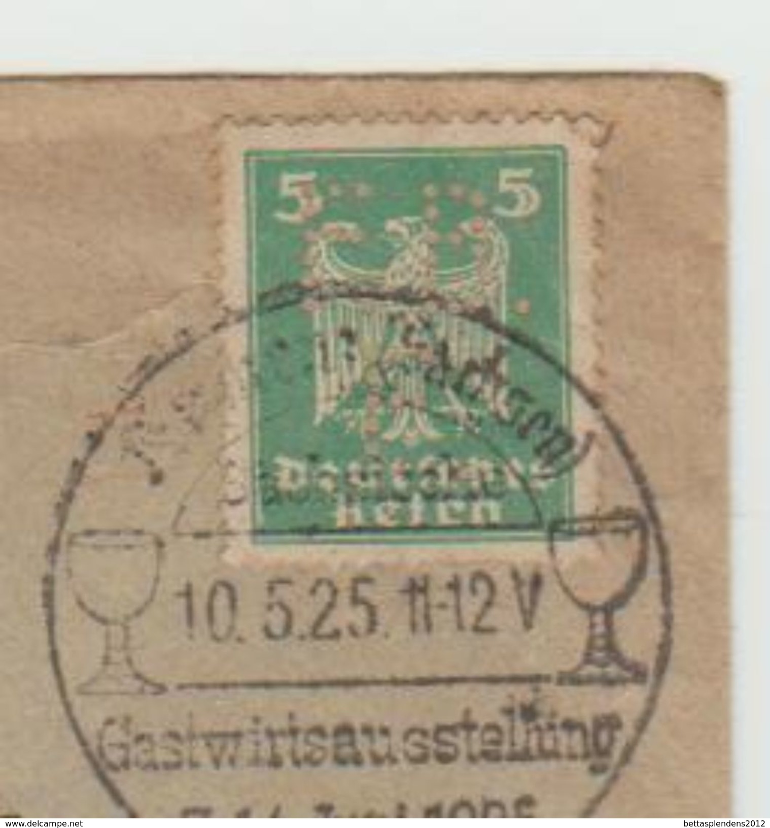 LSC 1925 - YT 349  Deutshes Reich - Perforé - Perfin  - Perforation ???non Lisible ( Ref 535 ) - Perforés