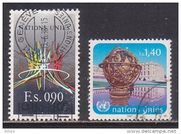 UNO-Genf  152/53 , O  (N 513) - Oblitérés