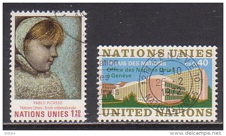 UNO-Genf  21+22 , O  (N 512) - Used Stamps