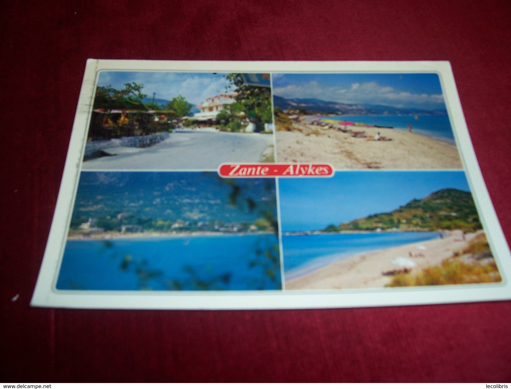 GRECE AVEC TIMBRE  DESTINATION POUR LE  ROYAUME UNIS ° ZANTE ALYKES 15 08 1992 - Greece