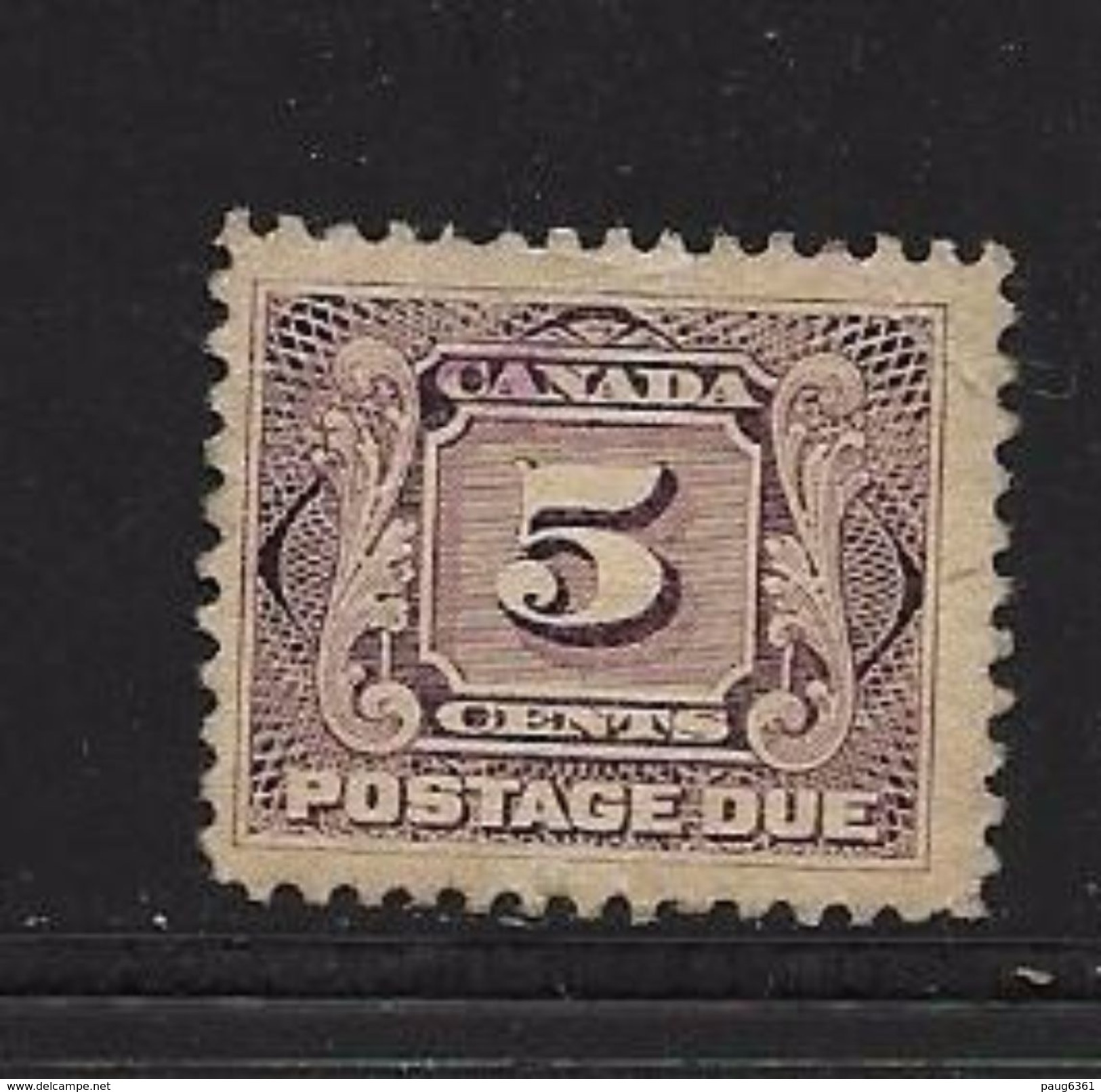 CANADA 1906 TAXE  YVERT N°T3 OBLITERE - Postage Due