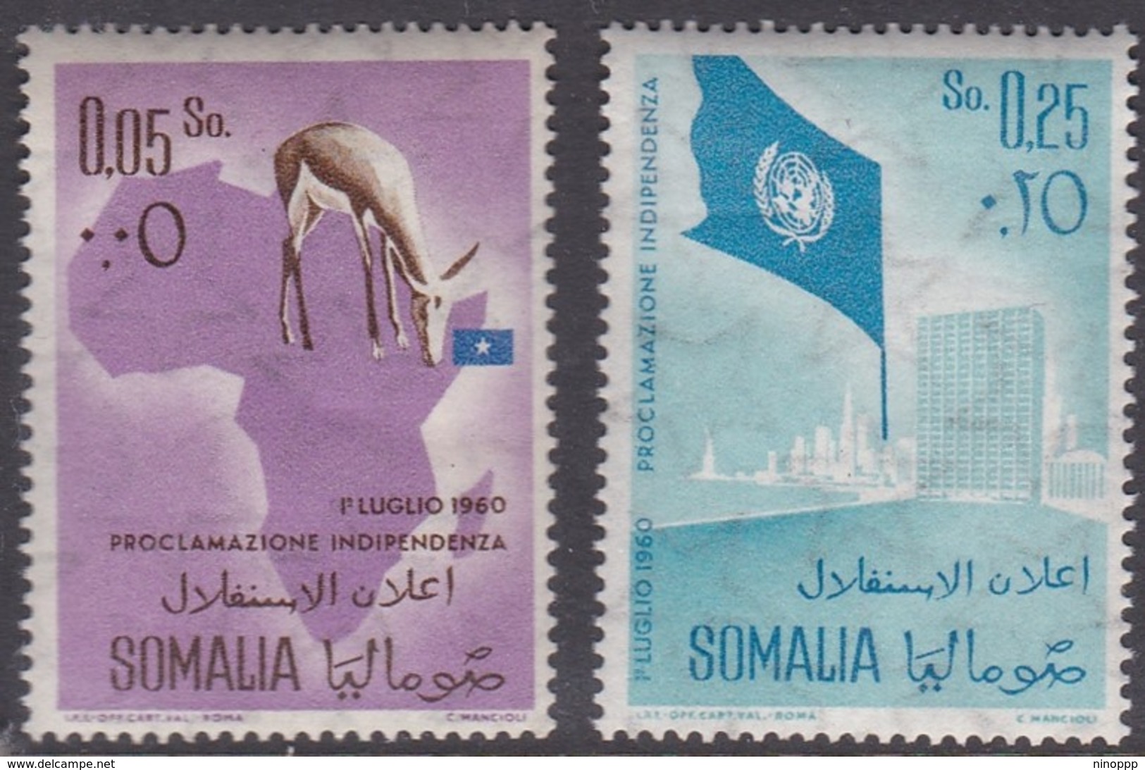 Somalia Scott 243-244 1960 Independence, Mint Never Hinged - Somalia (AFIS)