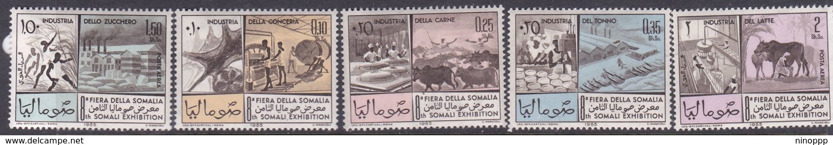 Somalia Scott 279-281 + C101-102 1965 8th Somali Fair, Mint Never Hinged - Somalie (AFIS)