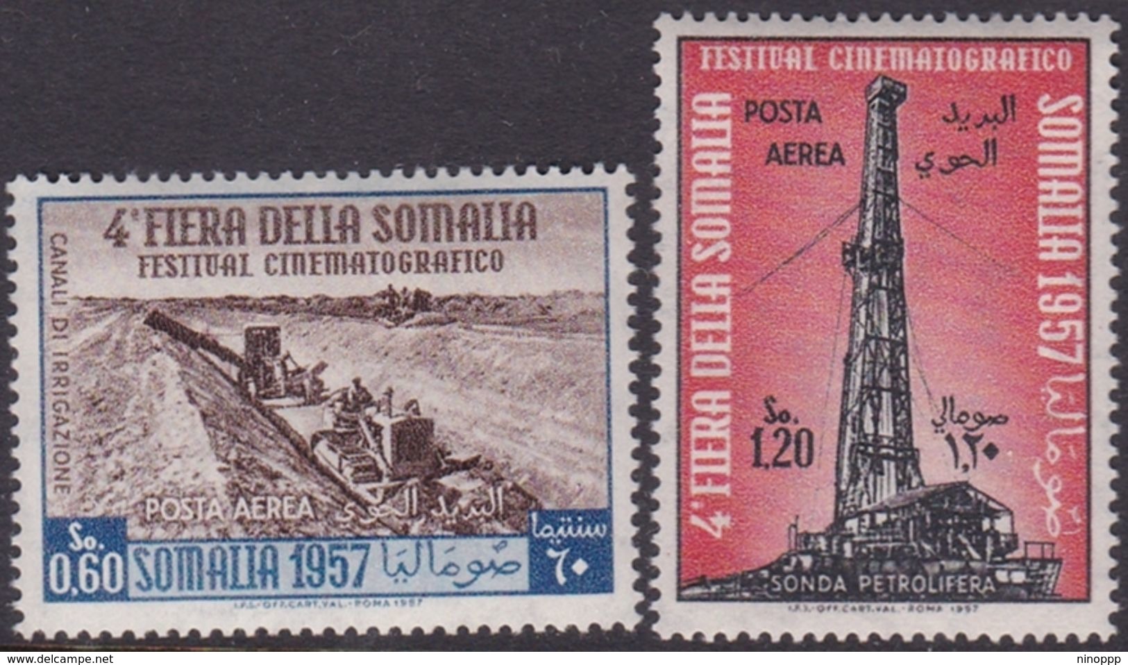 Somalia Scott C52-53 1957 Fourth Somali Fair, Mint Never Hinged - Somalie (AFIS)