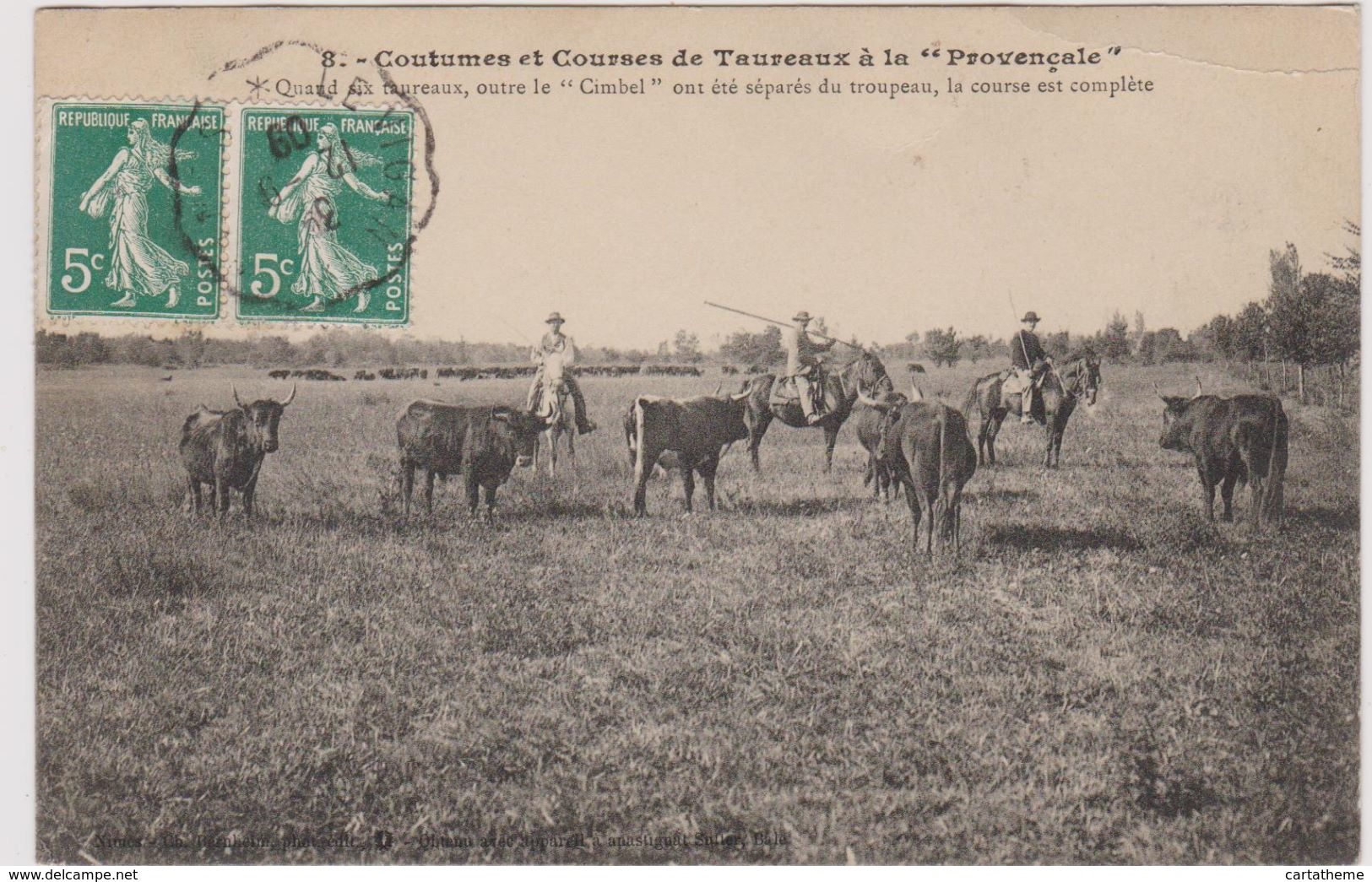 CPA - Métier - Gardians - Courses De Taureaux - Provence - Paysans